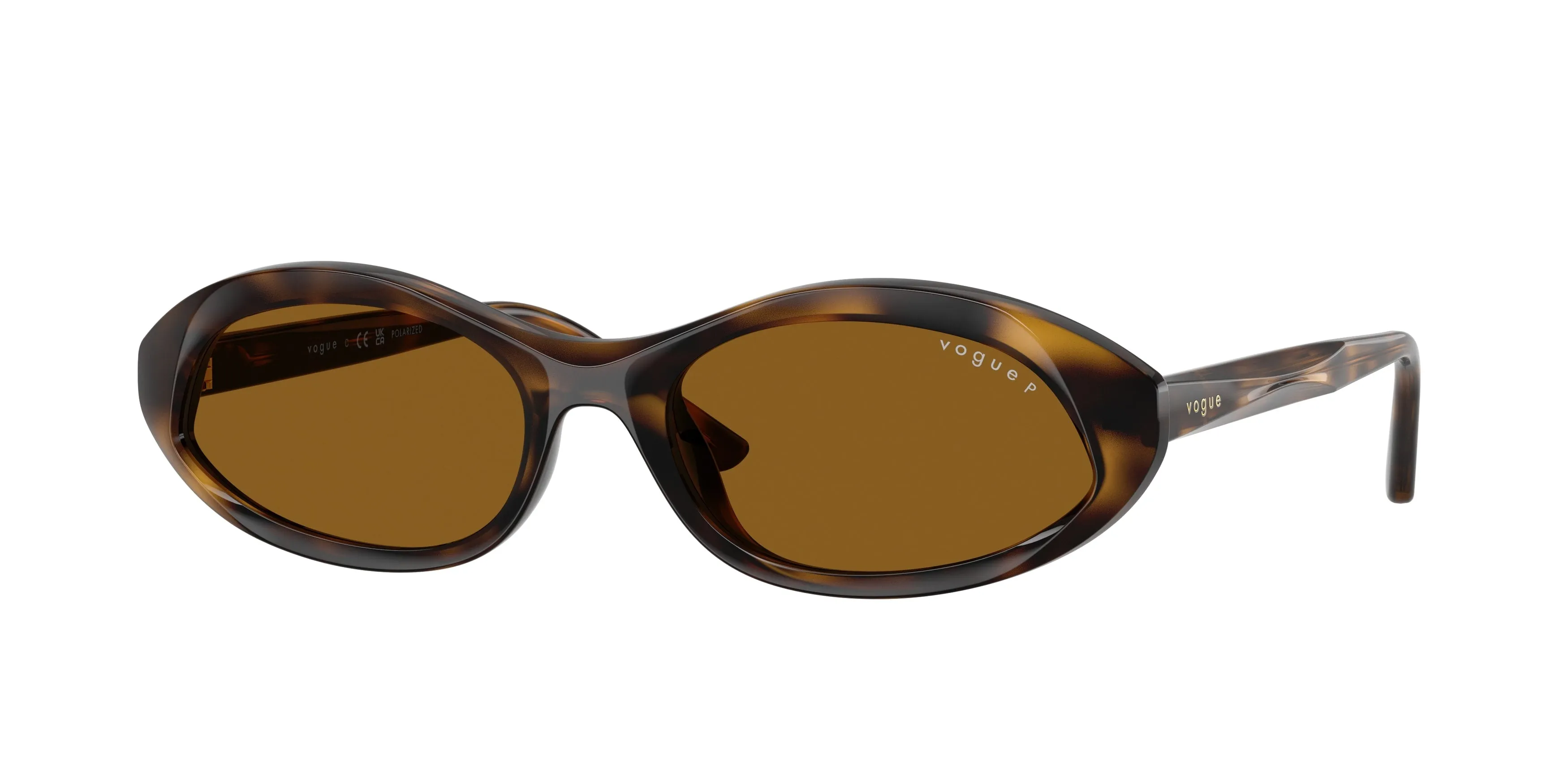VOGUE EYEWEAR VO5727SU W65683 Occhiali da sole Acetato Marrone Marrone Rotonda Polarizzata - immagine 1