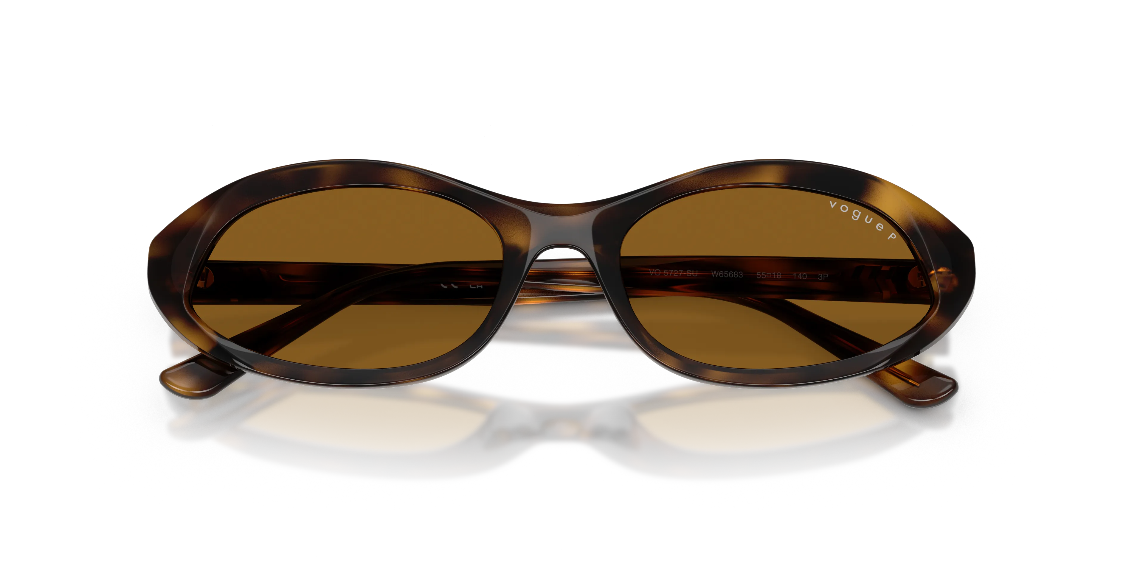VOGUE EYEWEAR VO5727SU W65683 Occhiali da sole Acetato Marrone Marrone Rotonda Polarizzata - immagine 2
