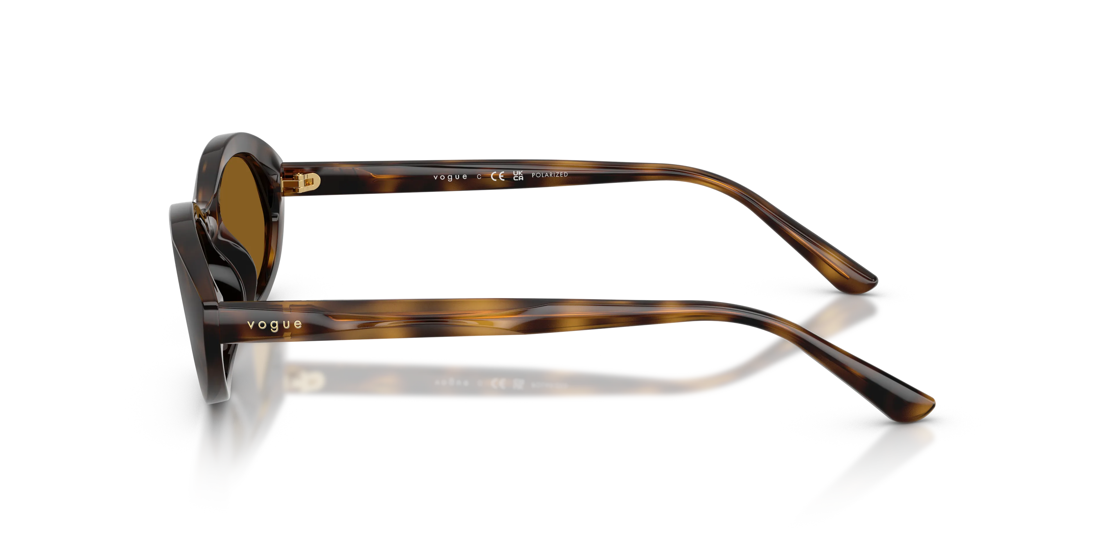 VOGUE EYEWEAR VO5727SU W65683 Occhiali da sole Acetato Marrone Marrone Rotonda Polarizzata - immagine 4