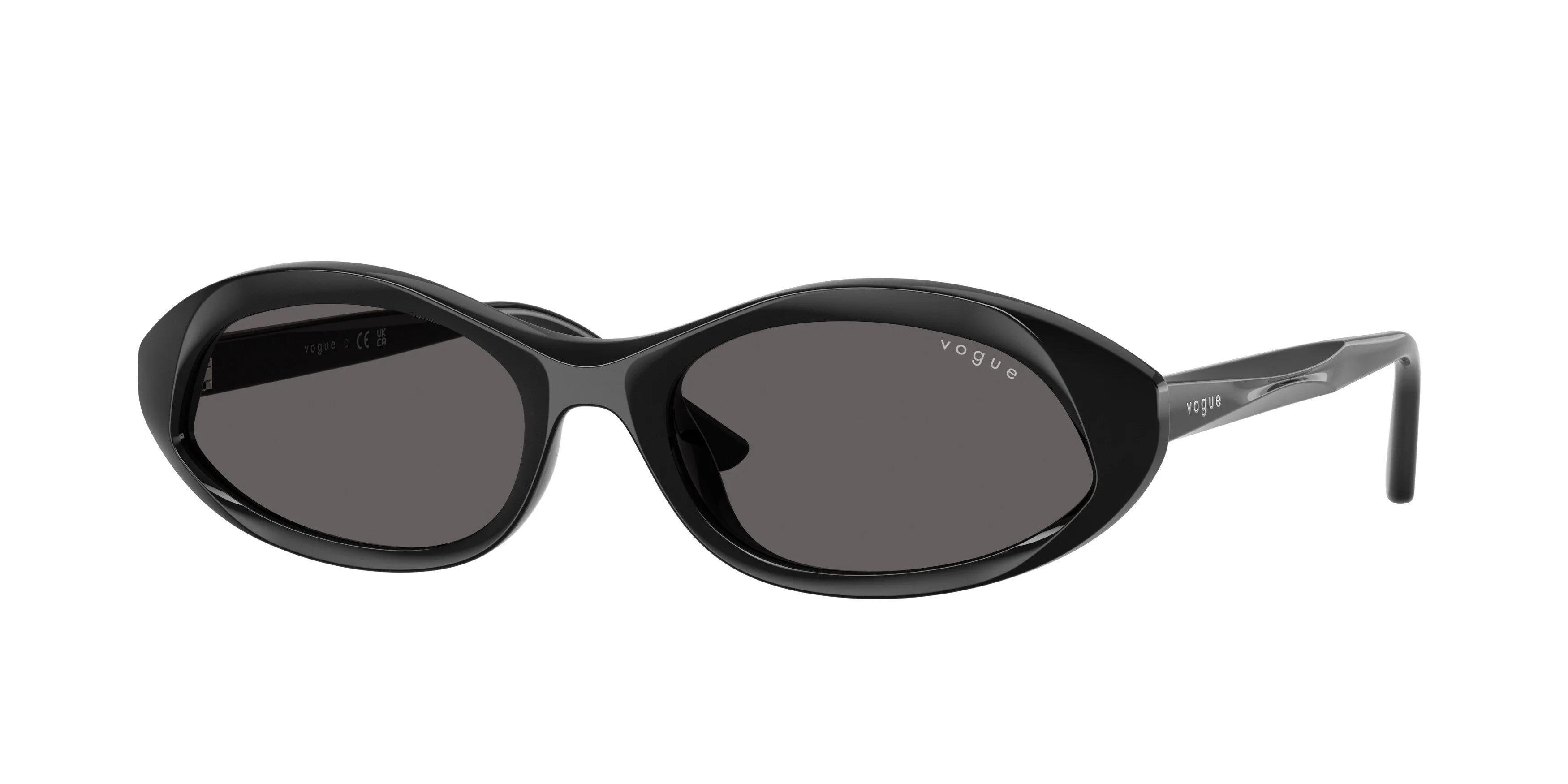 VOGUE EYEWEAR VO5727SU W44/87 Occhiali da sole Acetato Nero Grigio Rotonda Normale - immagine 1
