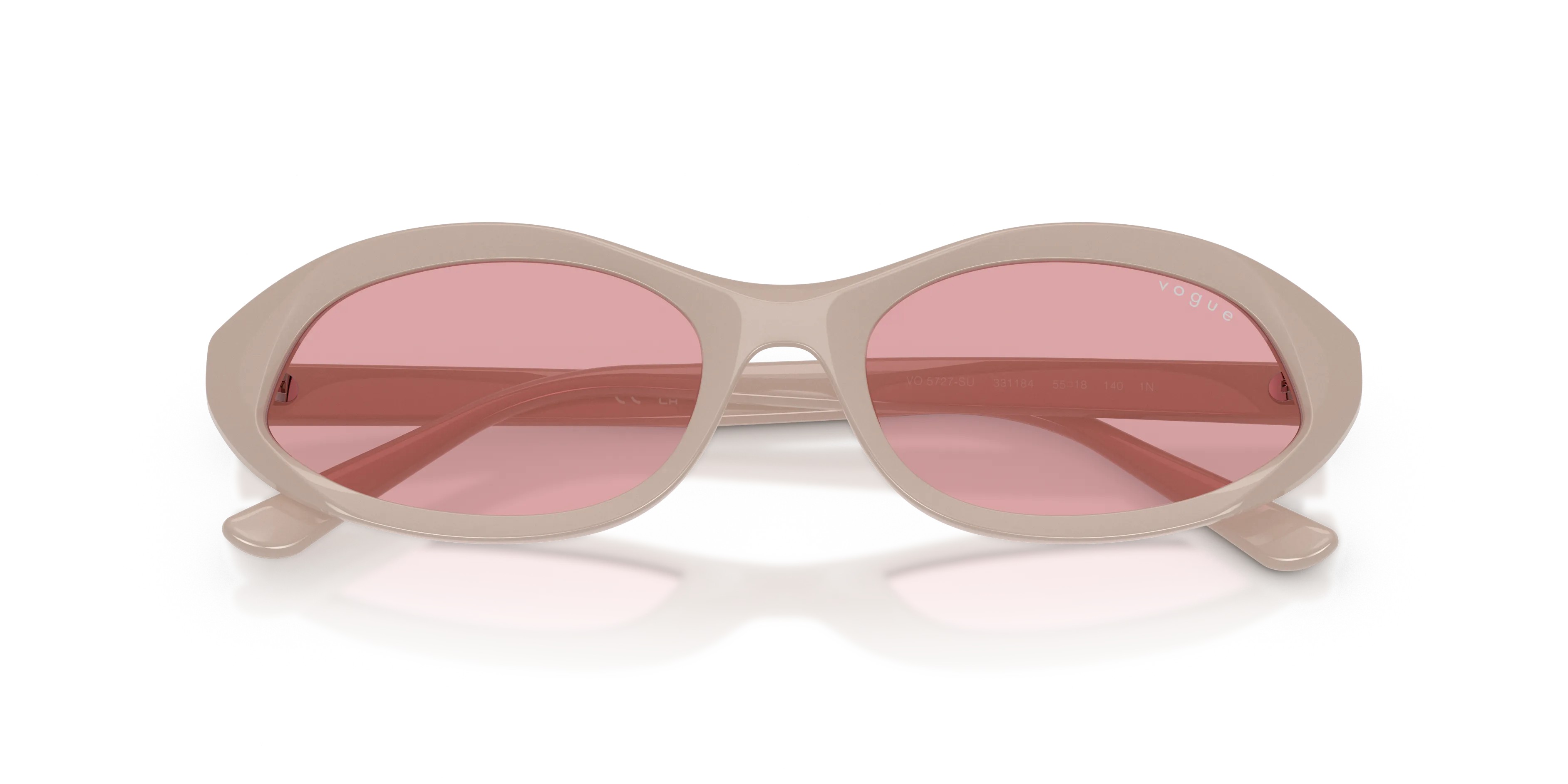 VOGUE EYEWEAR VO5727SU 331184 Occhiali da sole Acetato Beige Viola Rotonda Normale - immagine 2