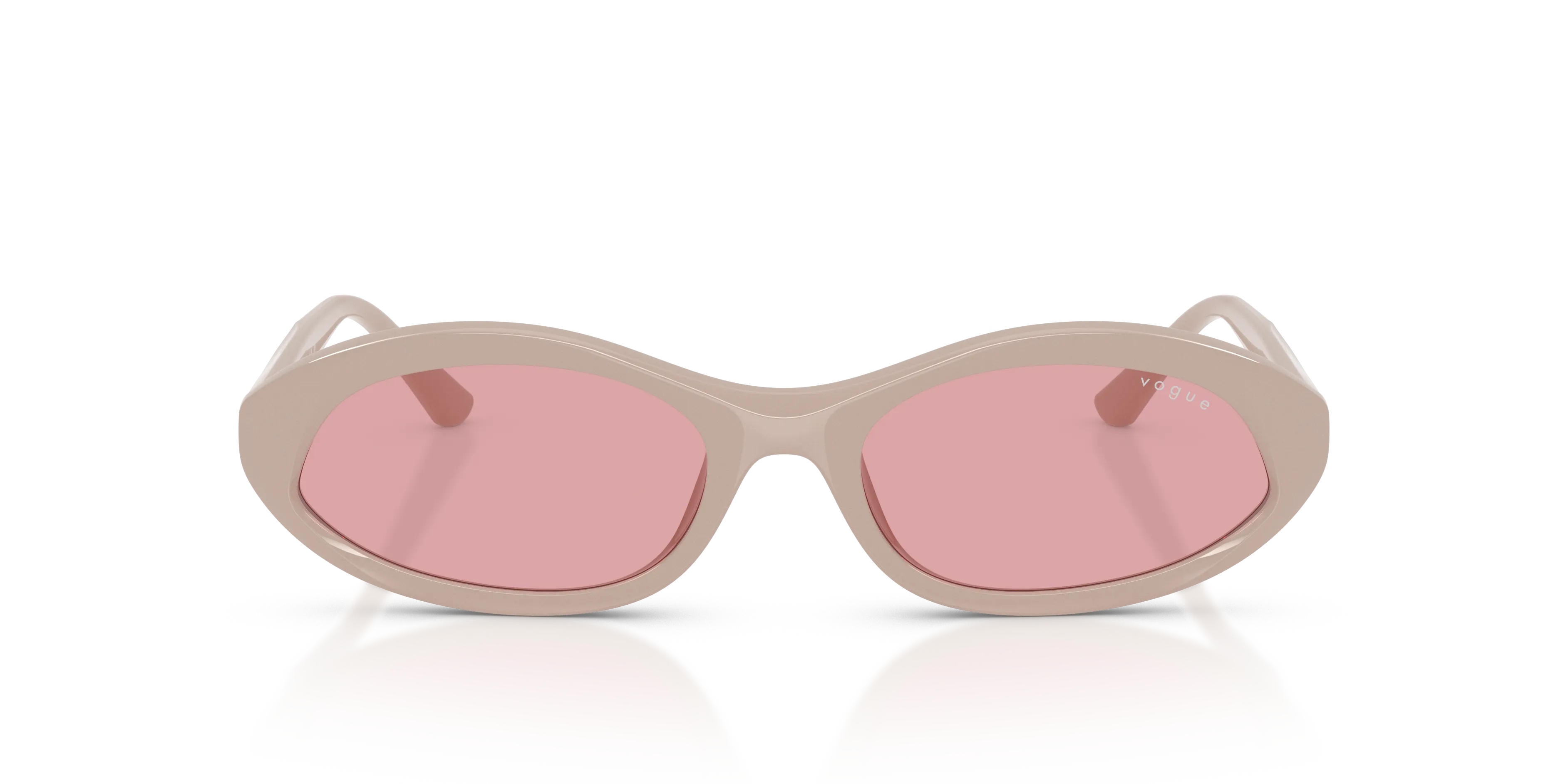 VOGUE EYEWEAR VO5727SU 331184 Occhiali da sole Acetato Beige Viola Rotonda Normale - immagine 3