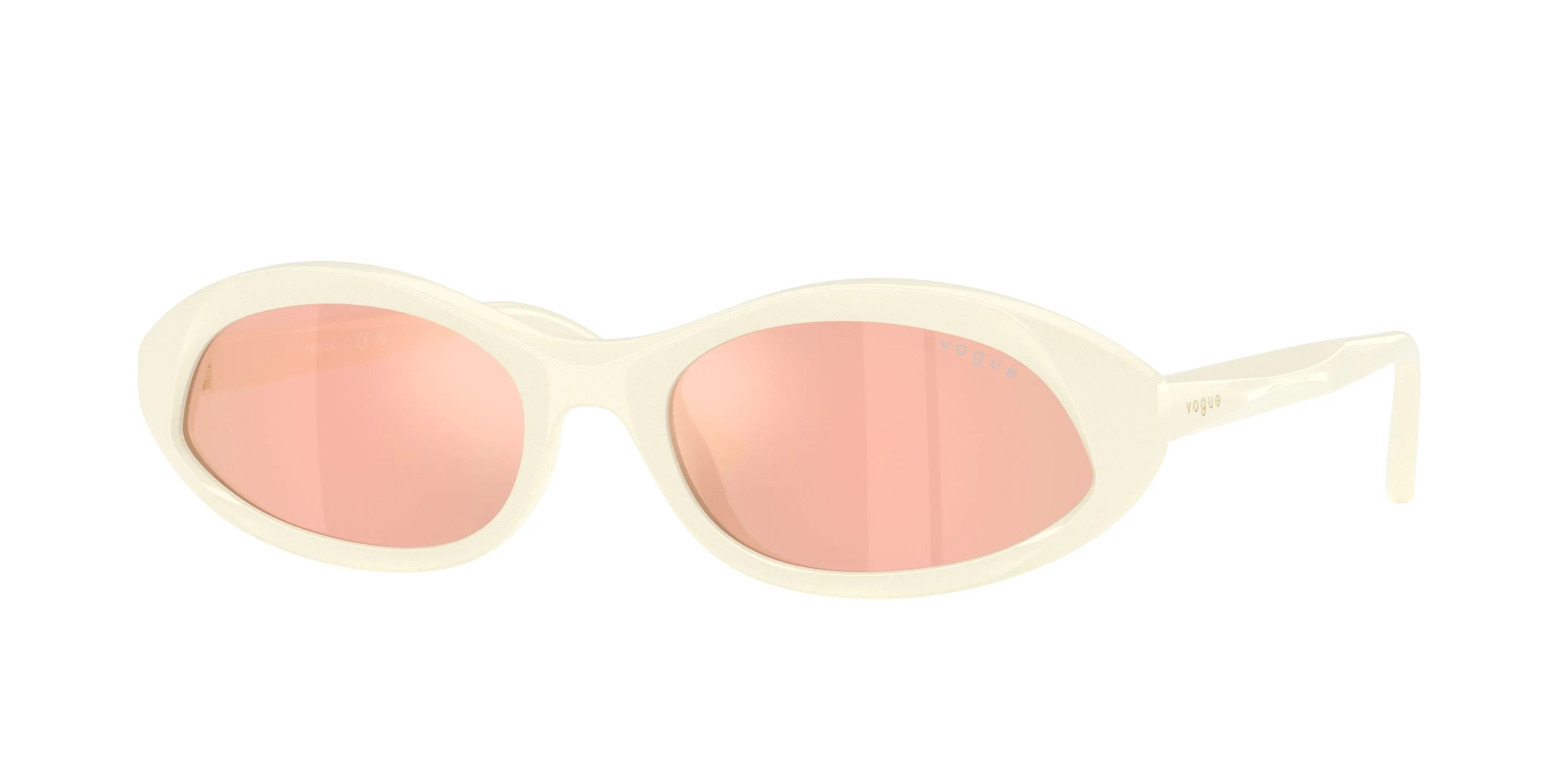 VOGUE EYEWEAR VO5727SU 32397J Occhiali da sole Acetato Bianco Arancione Rotonda Normale - immagine 1