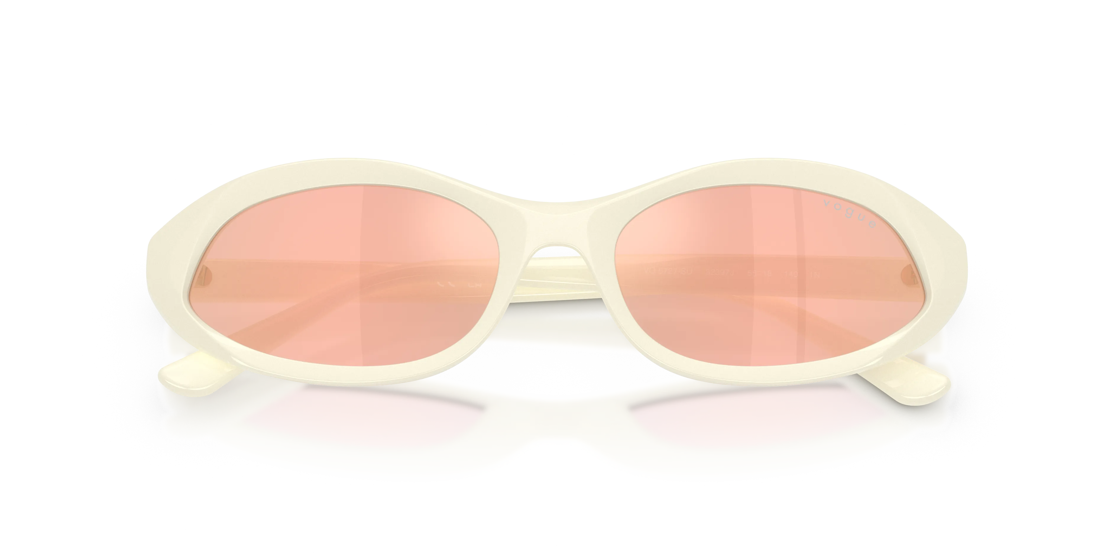 VOGUE EYEWEAR VO5727SU 32397J Occhiali da sole Acetato Bianco Arancione Rotonda Normale - immagine 2