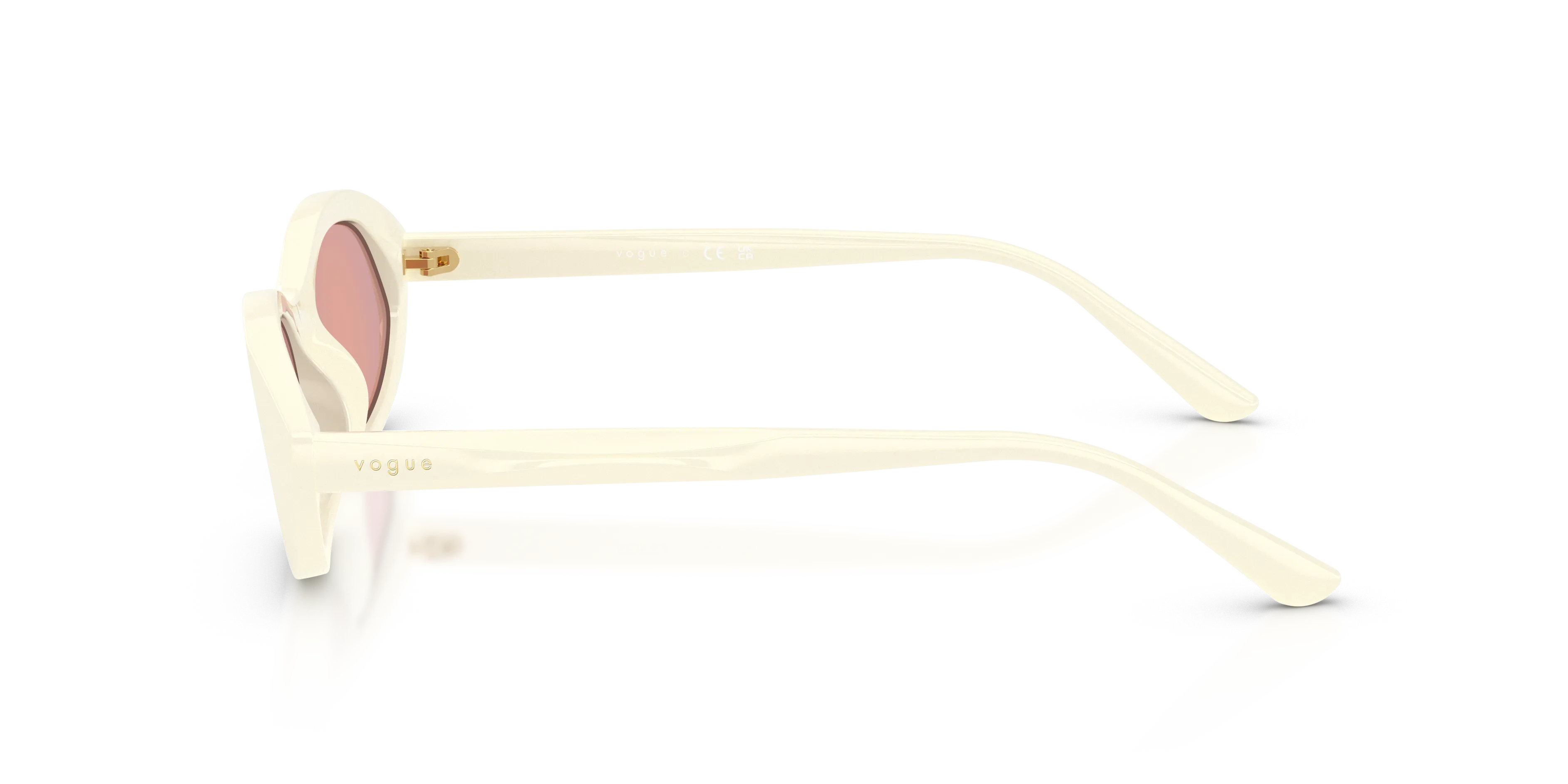 VOGUE EYEWEAR VO5727SU 32397J Occhiali da sole Acetato Bianco Arancione Rotonda Normale - immagine 4