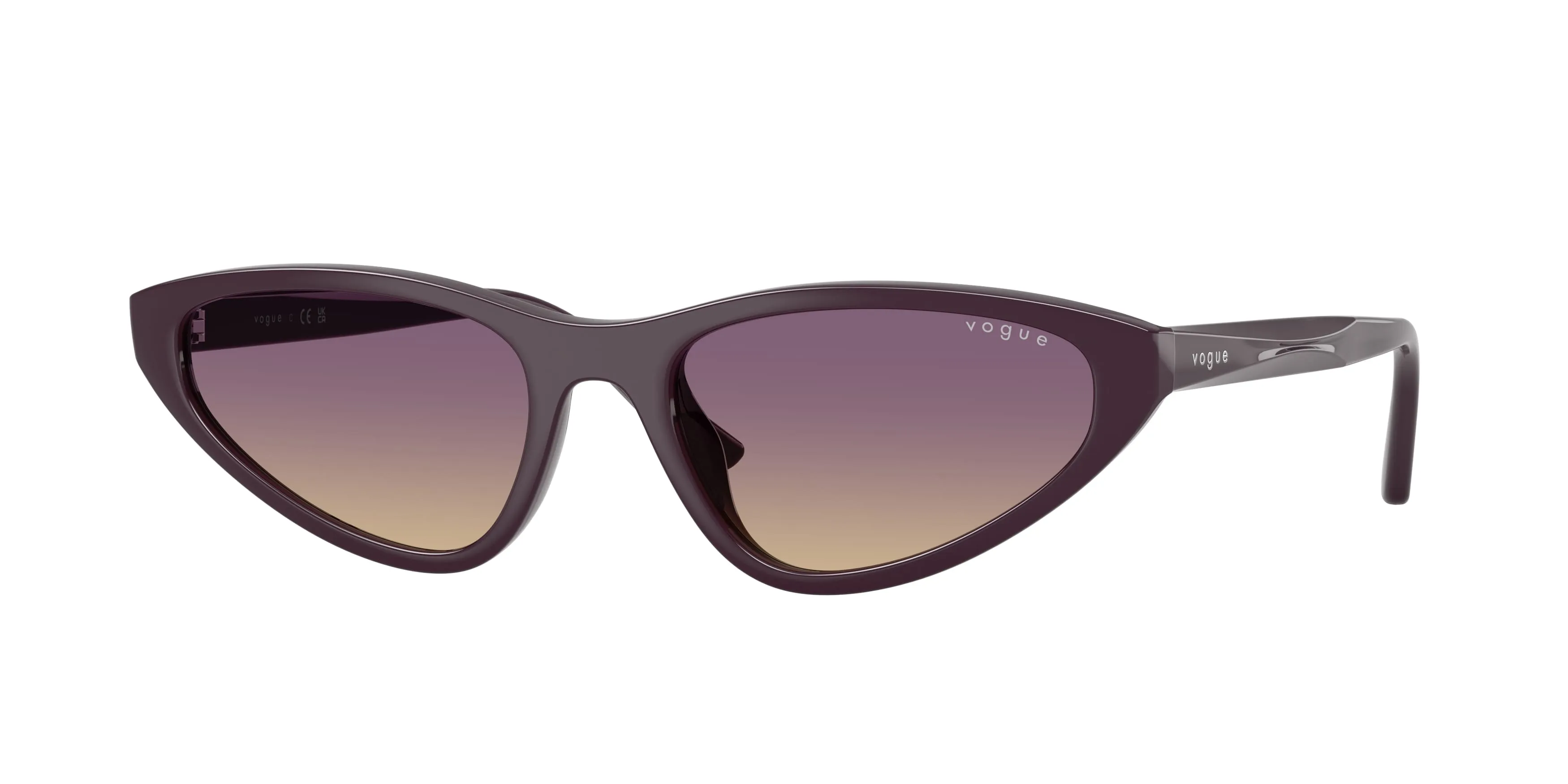 VOGUE EYEWEAR VO5726SU 242670 Occhiali da sole Acetato Viola Giallo Cat Eye Normale Sfumato - immagine 1