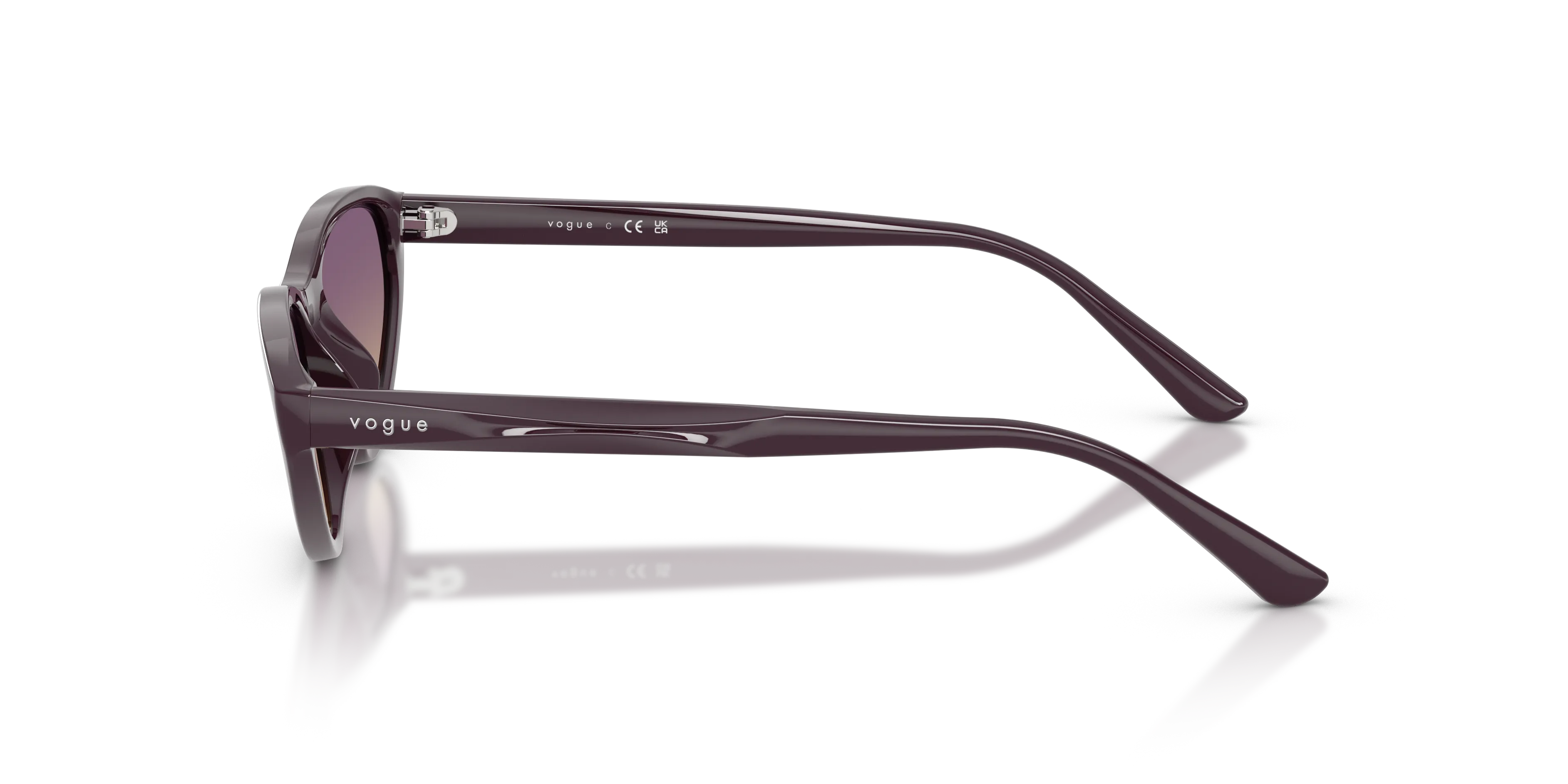 VOGUE EYEWEAR VO5726SU 242670 Occhiali da sole Acetato Viola Giallo Cat Eye Normale Sfumato - immagine 4