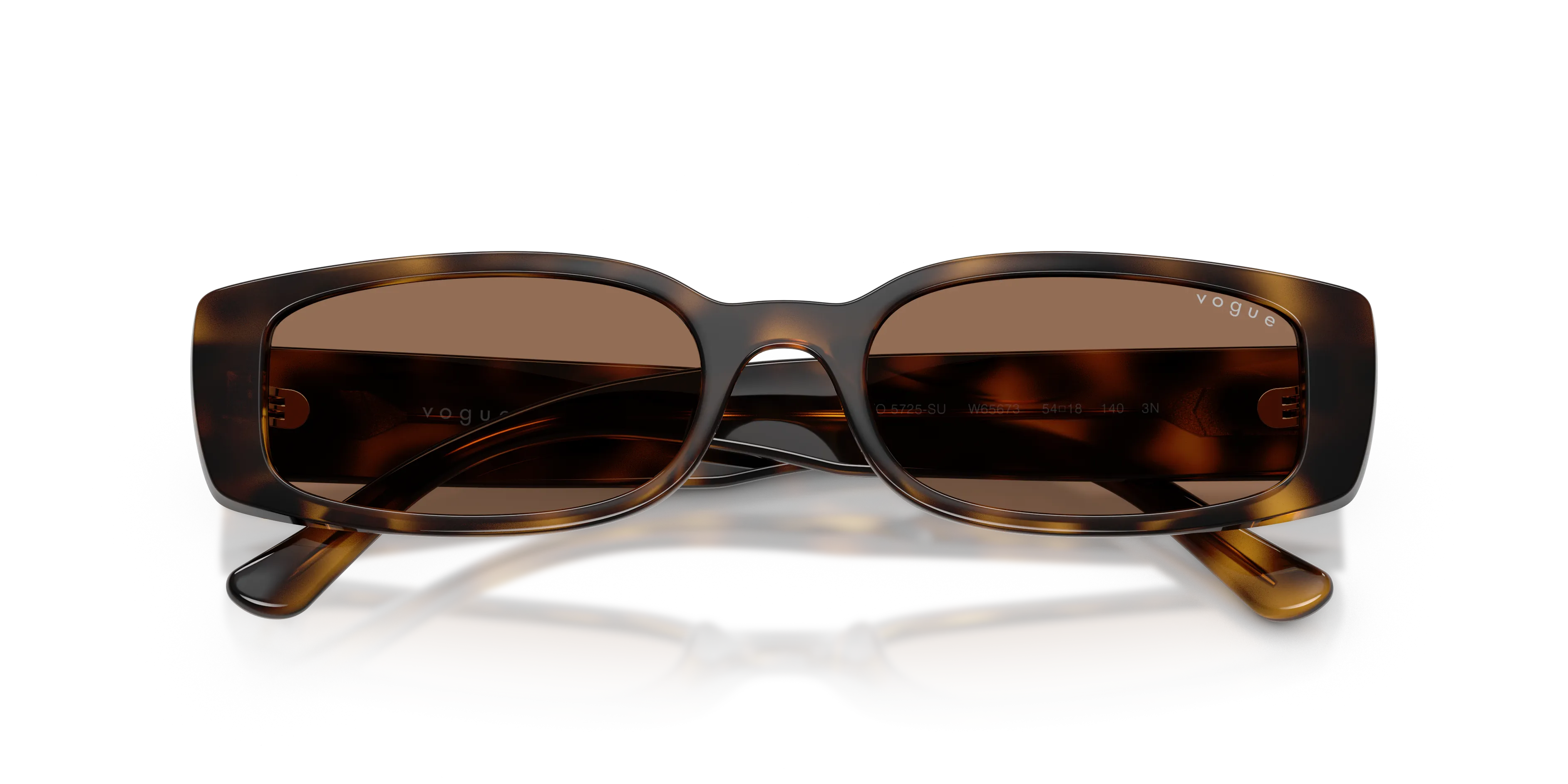 VOGUE EYEWEAR VO5725SU W65673 Occhiali da sole Acetato Marrone Marrone Squadrata Normale - immagine 2