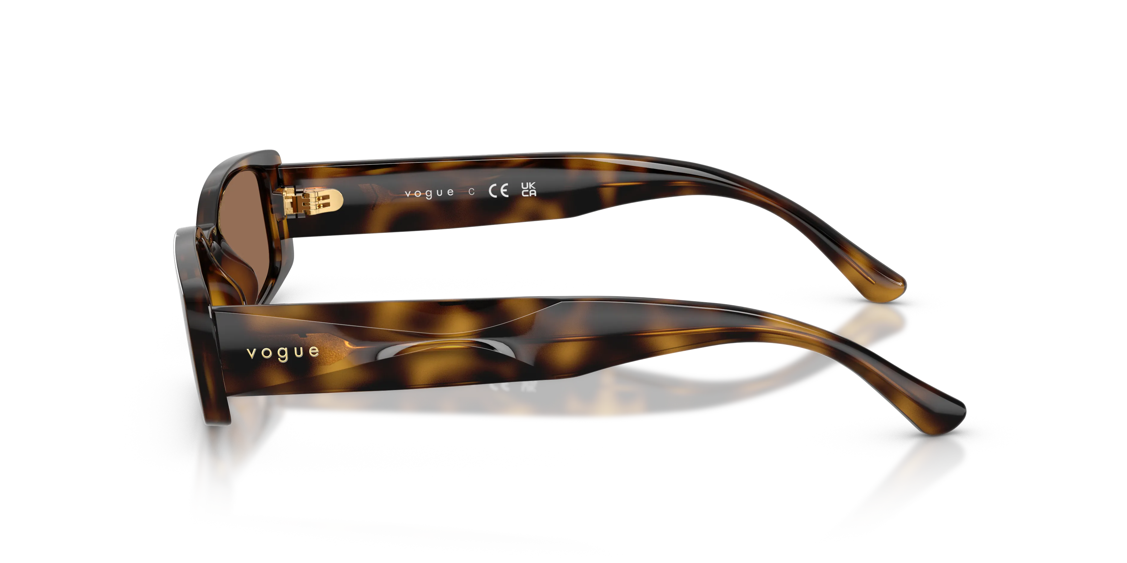 VOGUE EYEWEAR VO5725SU W65673 Occhiali da sole Acetato Marrone Marrone Squadrata Normale - immagine 4