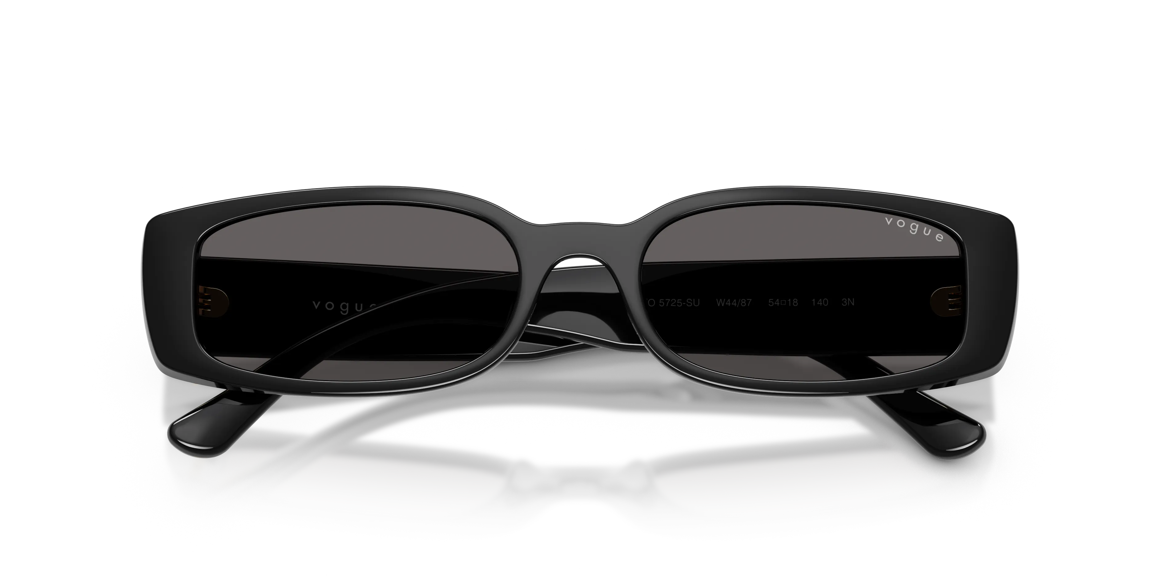 VOGUE EYEWEAR VO5725SU W44/87 Occhiali da sole Acetato Nero Grigio Squadrata Normale - immagine 2