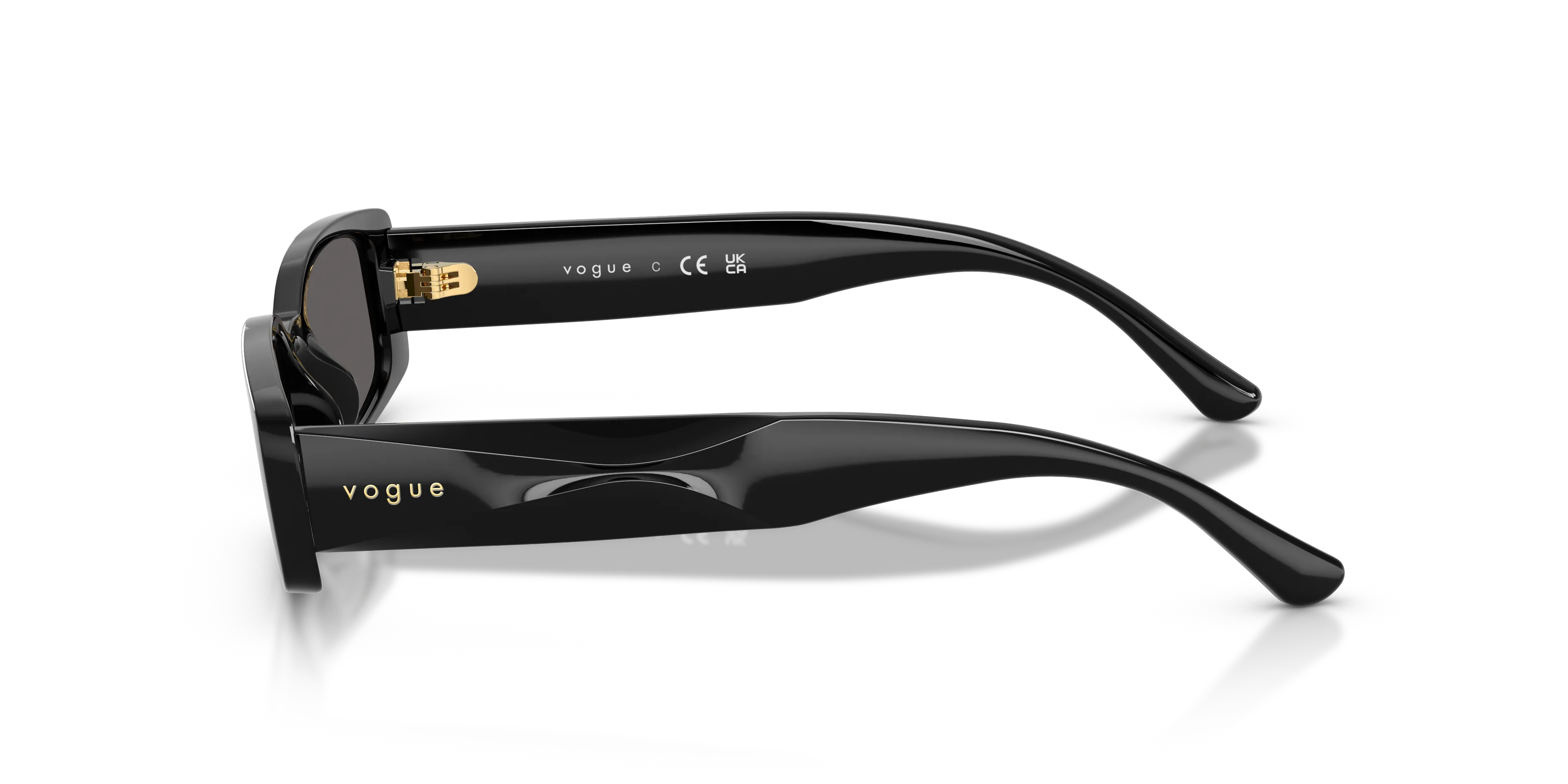 VOGUE EYEWEAR VO5725SU W44/87 Occhiali da sole Acetato Nero Grigio Squadrata Normale - immagine 4