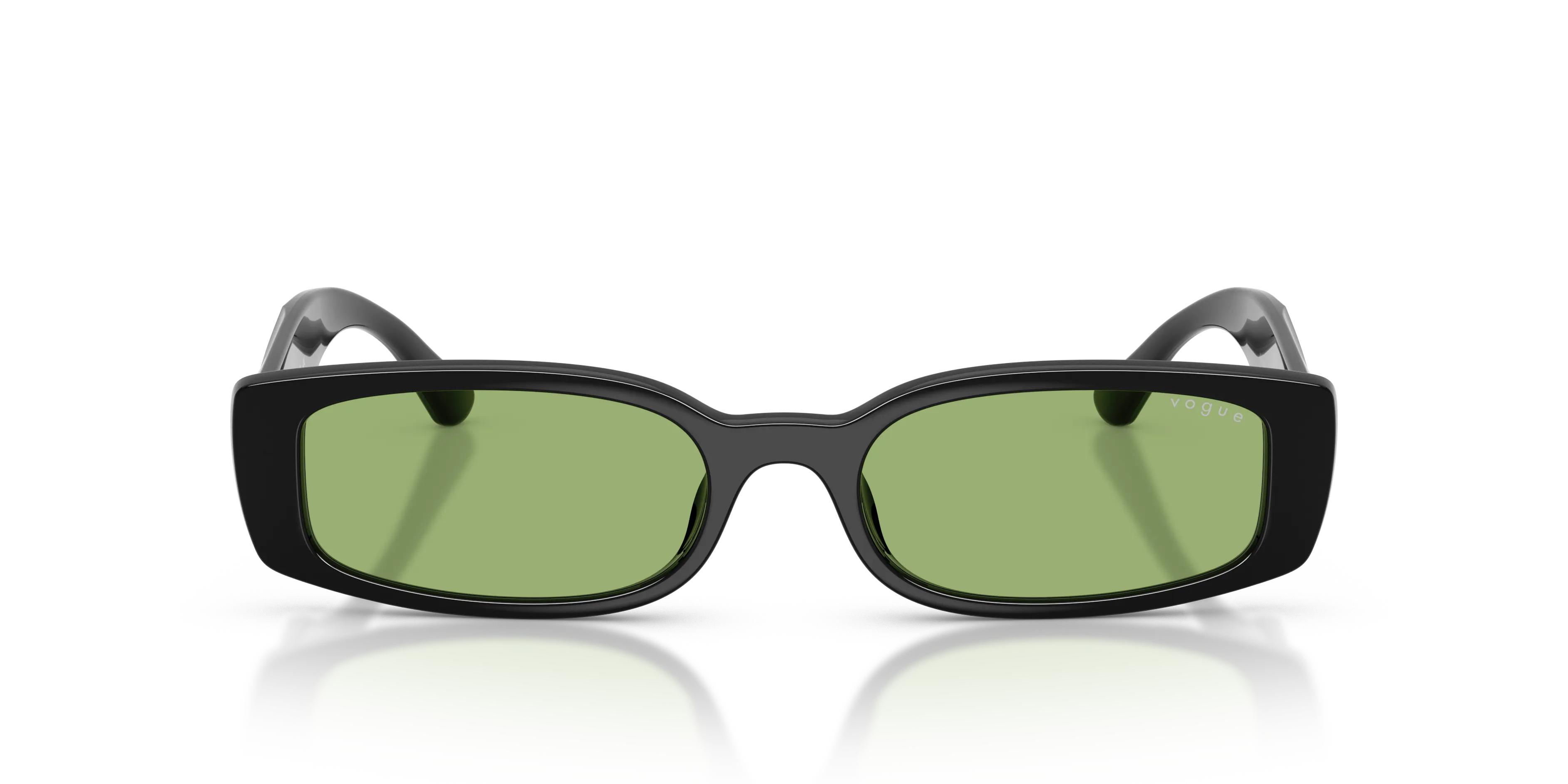 VOGUE EYEWEAR VO5725SU W44/2 Occhiali da sole Acetato Nero Verde Squadrata Normale - immagine 3