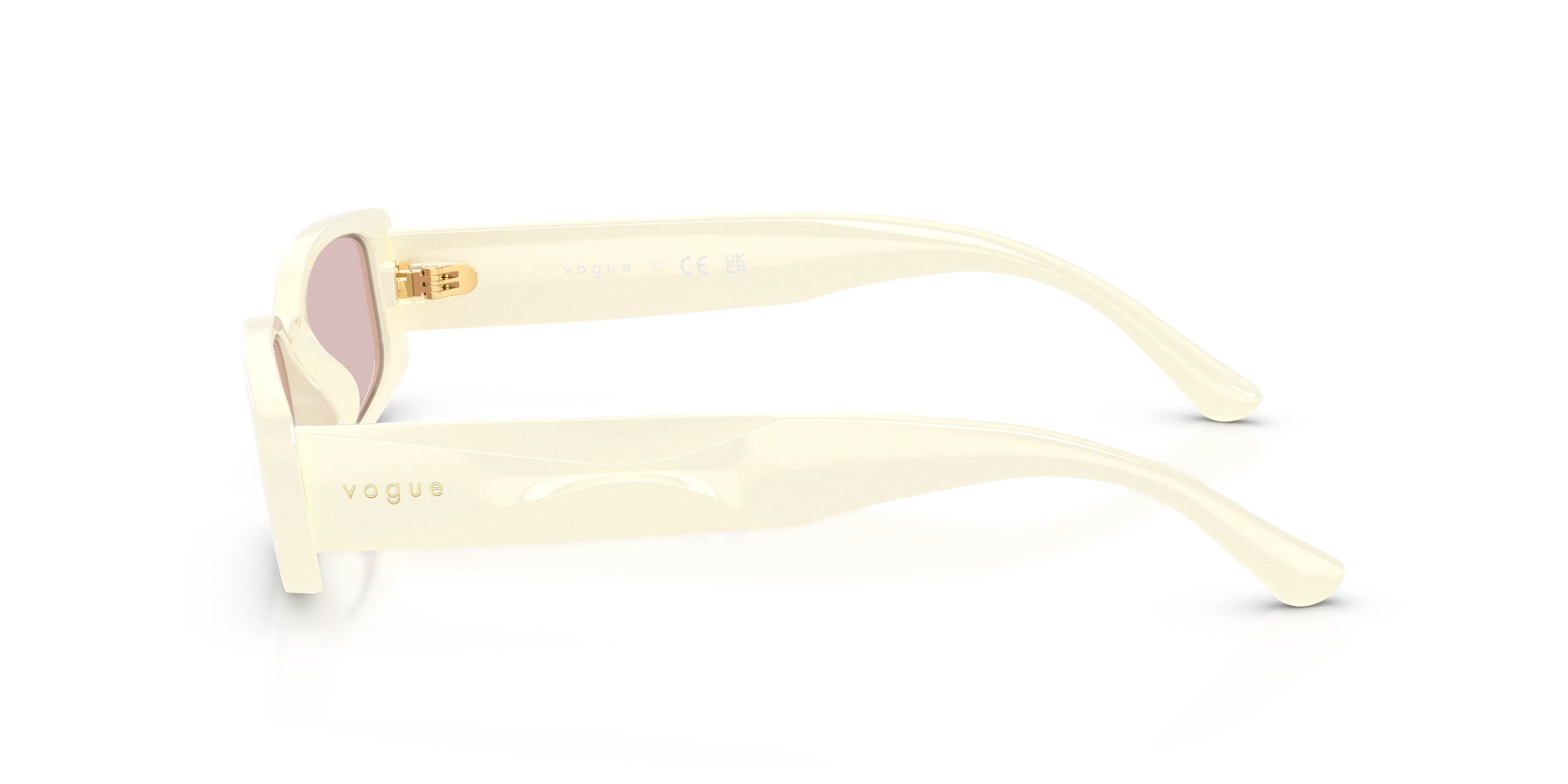 VOGUE EYEWEAR VO5725SU 3239/5 Occhiali da sole Acetato Bianco Rosa Squadrata Normale - immagine 4