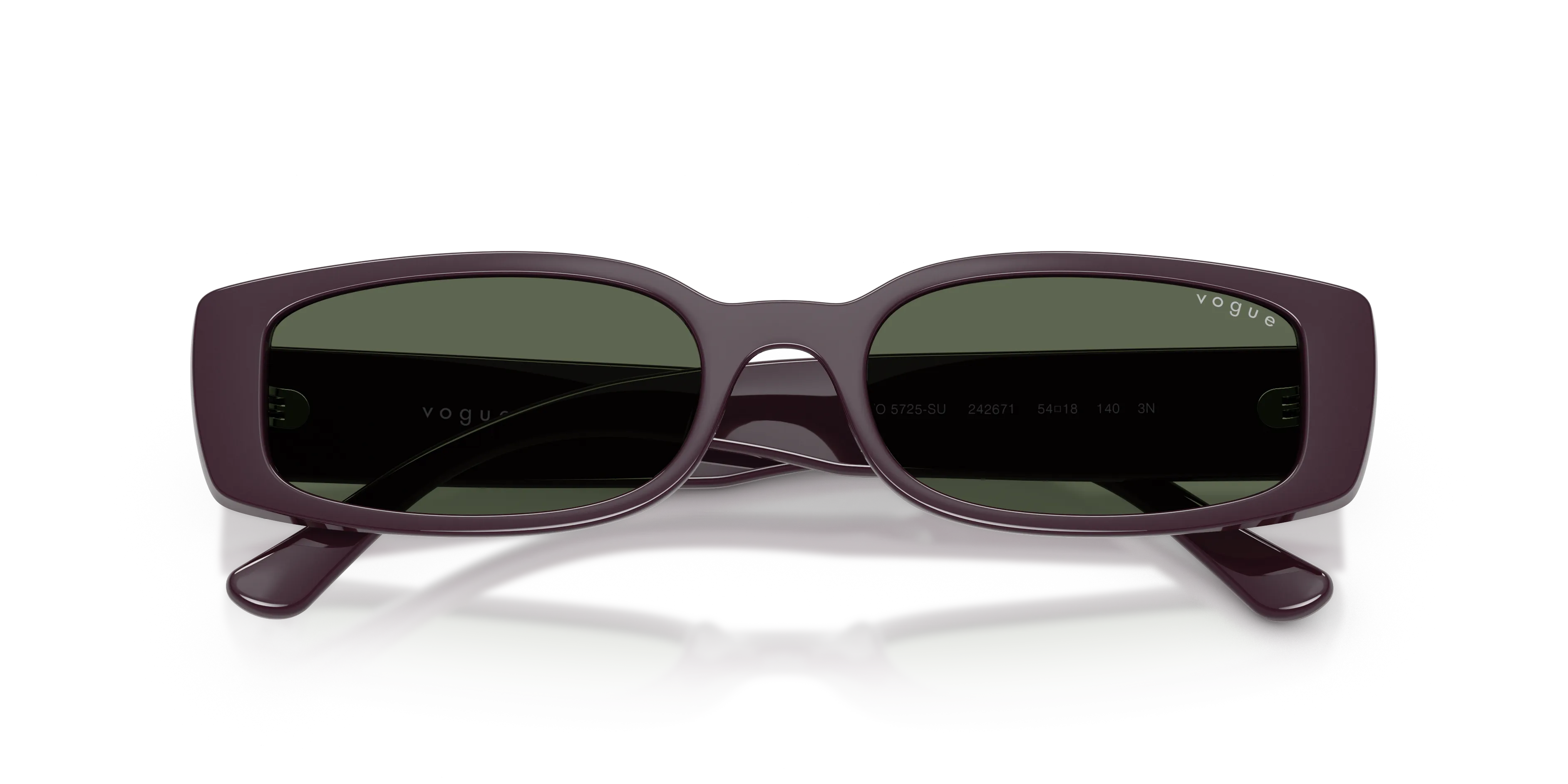 VOGUE EYEWEAR VO5725SU 242671 Occhiali da sole Acetato Viola Verde Squadrata Normale - immagine 2
