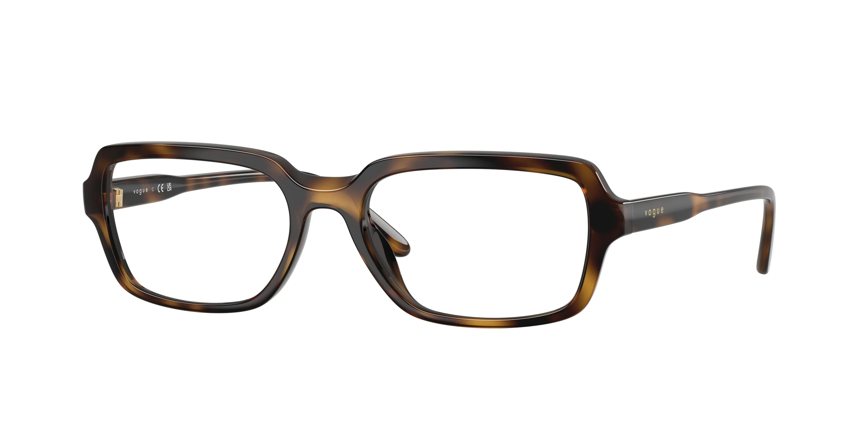 VOGUE EYEWEAR VO5724U W656 Montature da vista Acetato Marrone Trasparente Pillow Normale - immagine 1