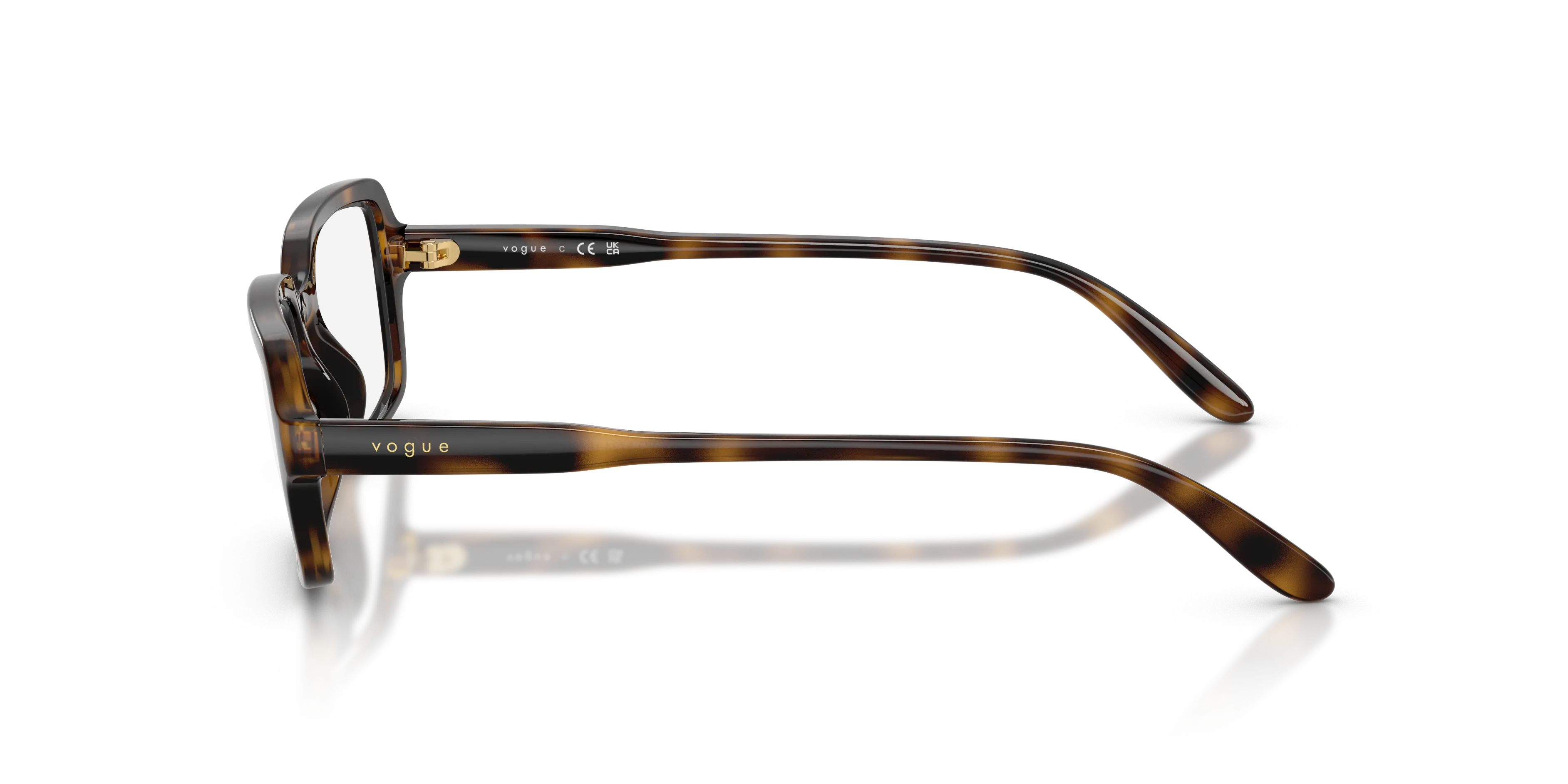 VOGUE EYEWEAR VO5724U W656 Montature da vista Acetato Marrone Trasparente Pillow Normale - immagine 4