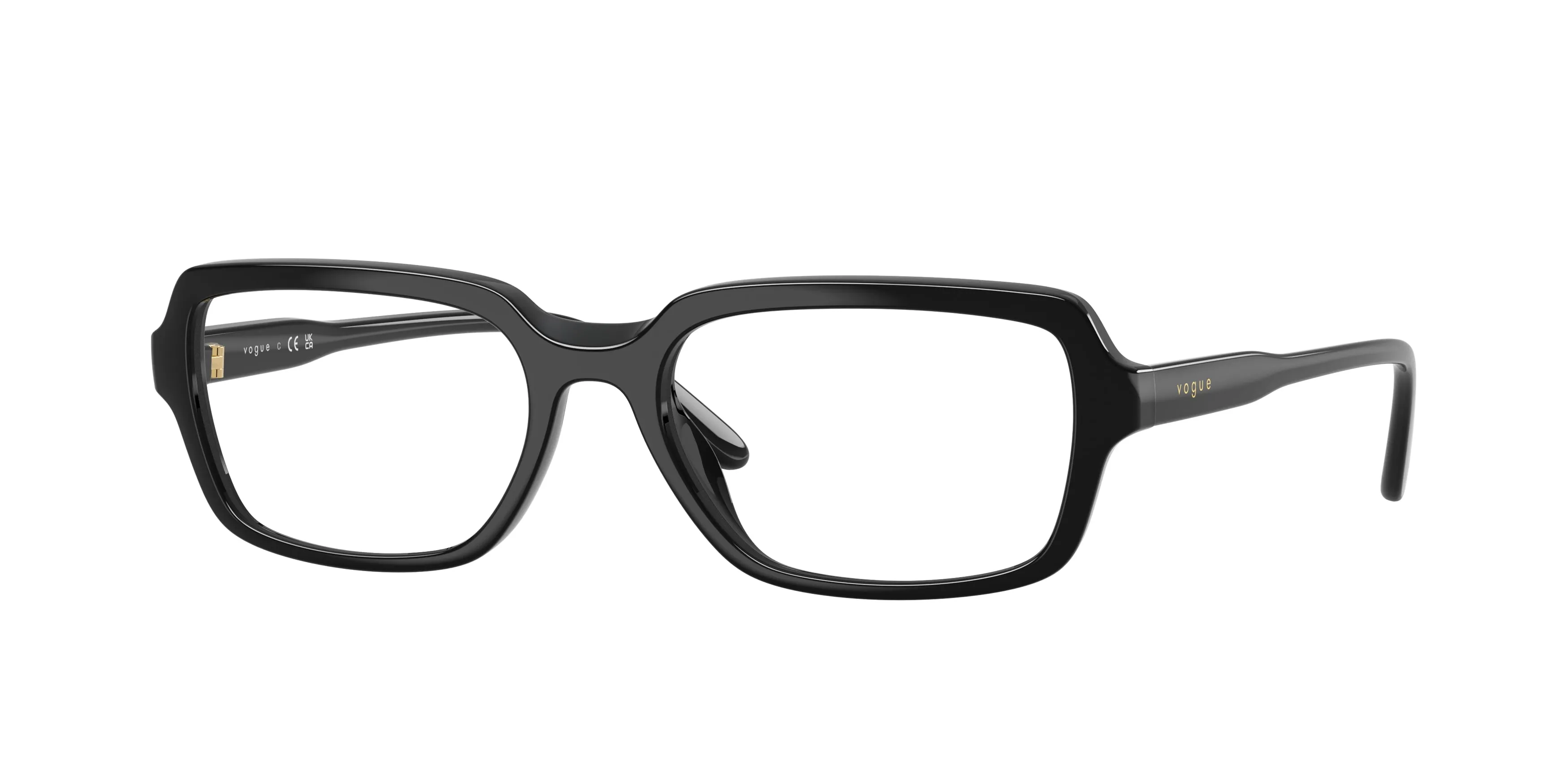 VOGUE EYEWEAR VO5724U W44 Montature da vista Acetato Nero Trasparente Pillow Normale - immagine 1
