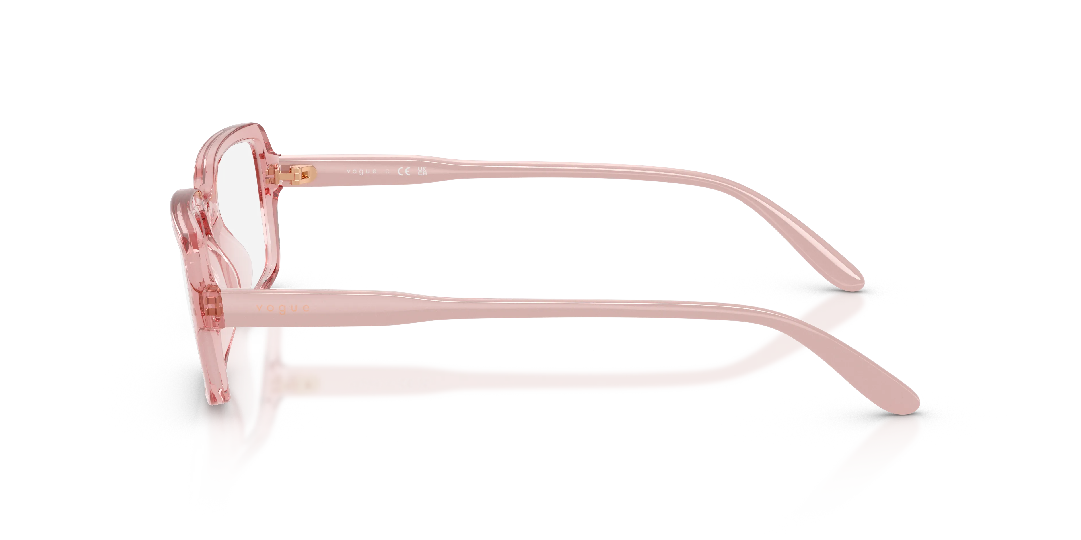 VOGUE EYEWEAR VO5724U 2748 Montature da vista Acetato Rosa Trasparente Pillow Normale - immagine 4