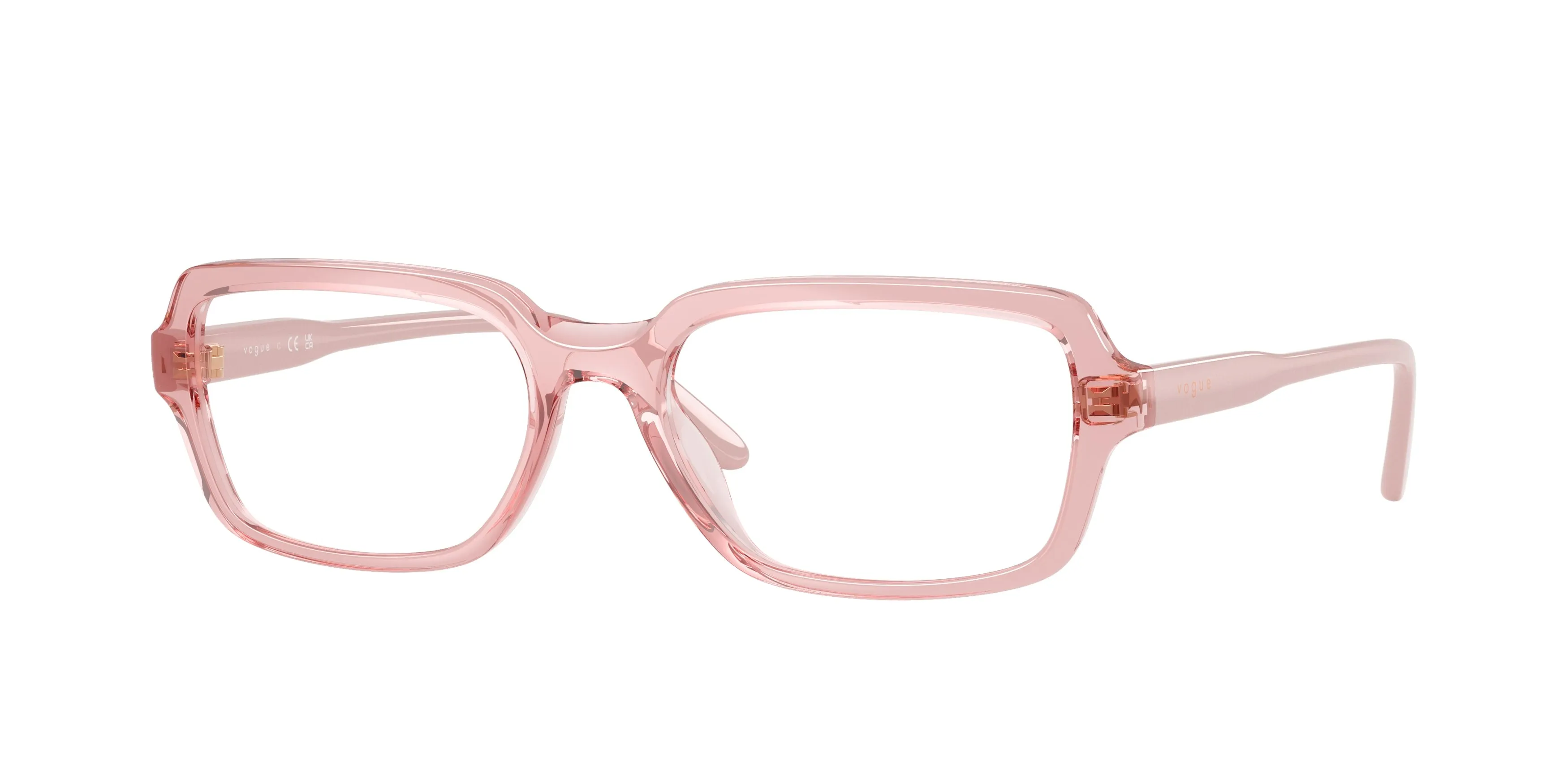 VOGUE EYEWEAR VO5724U 2748 Montature da vista Acetato Rosa Trasparente Pillow Normale - immagine 1