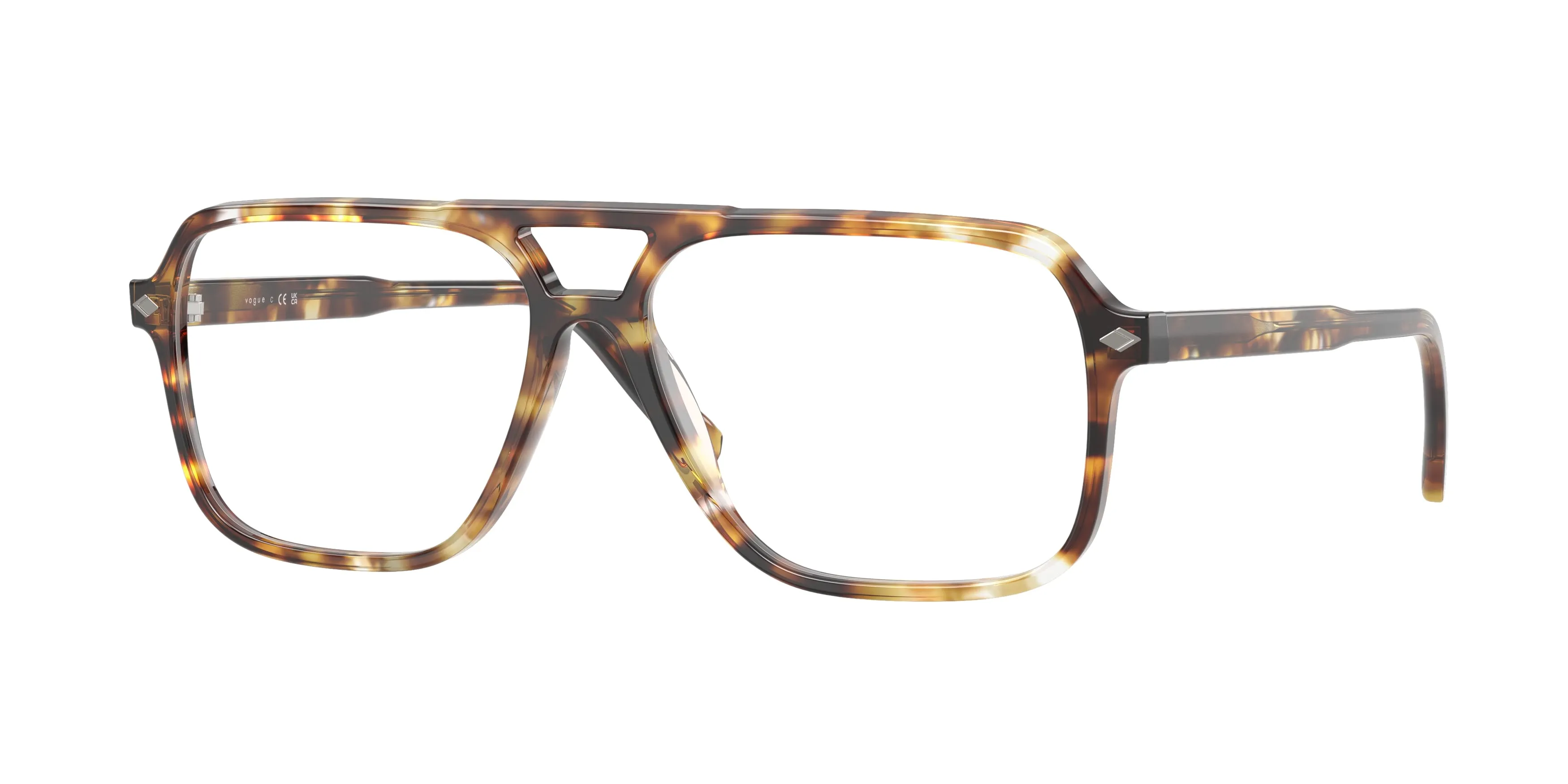 VOGUE EYEWEAR VO5709 3186 Montature da vista Acetato Marrone Trasparente Pillow Normale - immagine 1