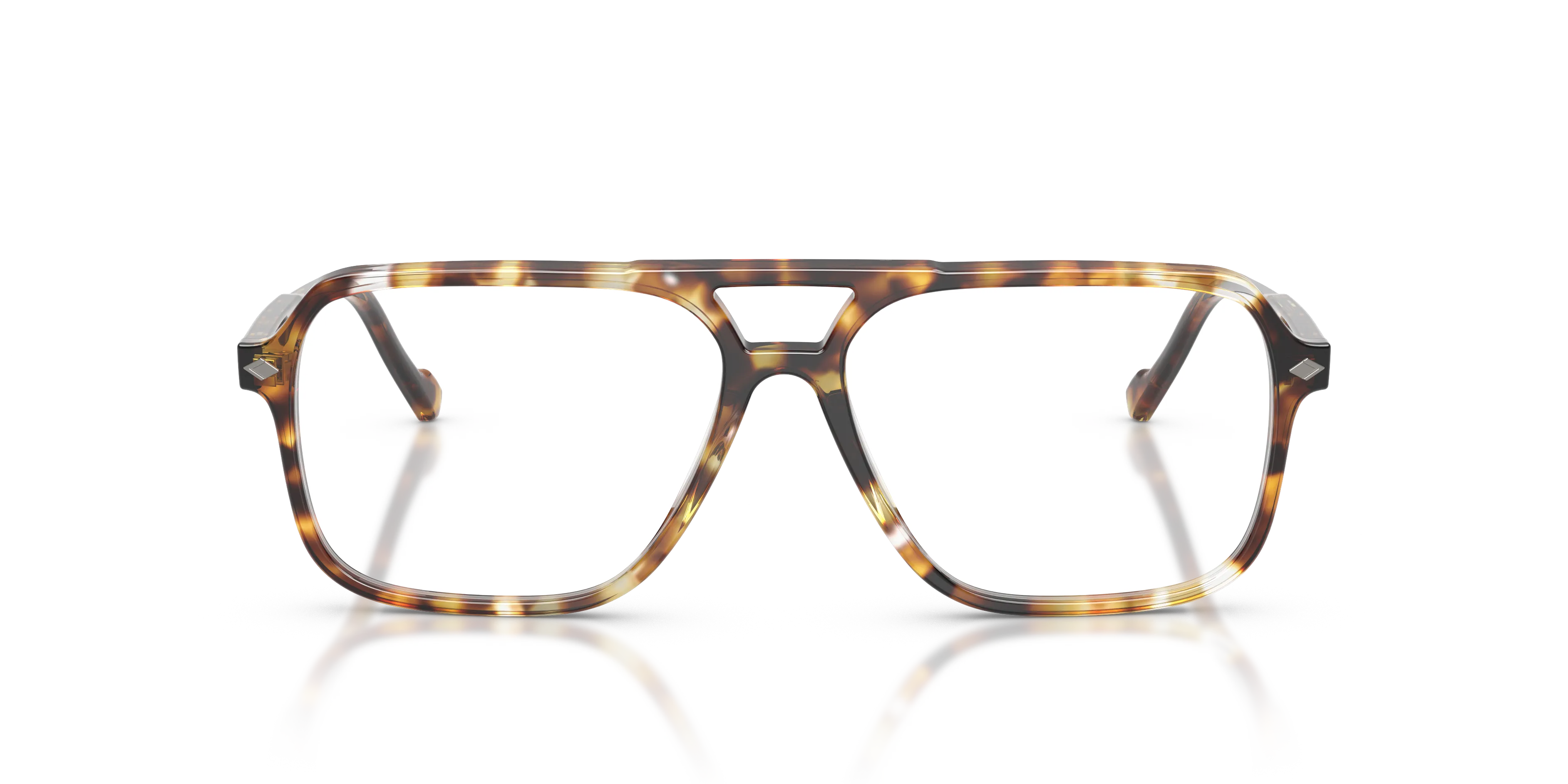VOGUE EYEWEAR VO5709 3186 Montature da vista Acetato Marrone Trasparente Pillow Normale - immagine 3