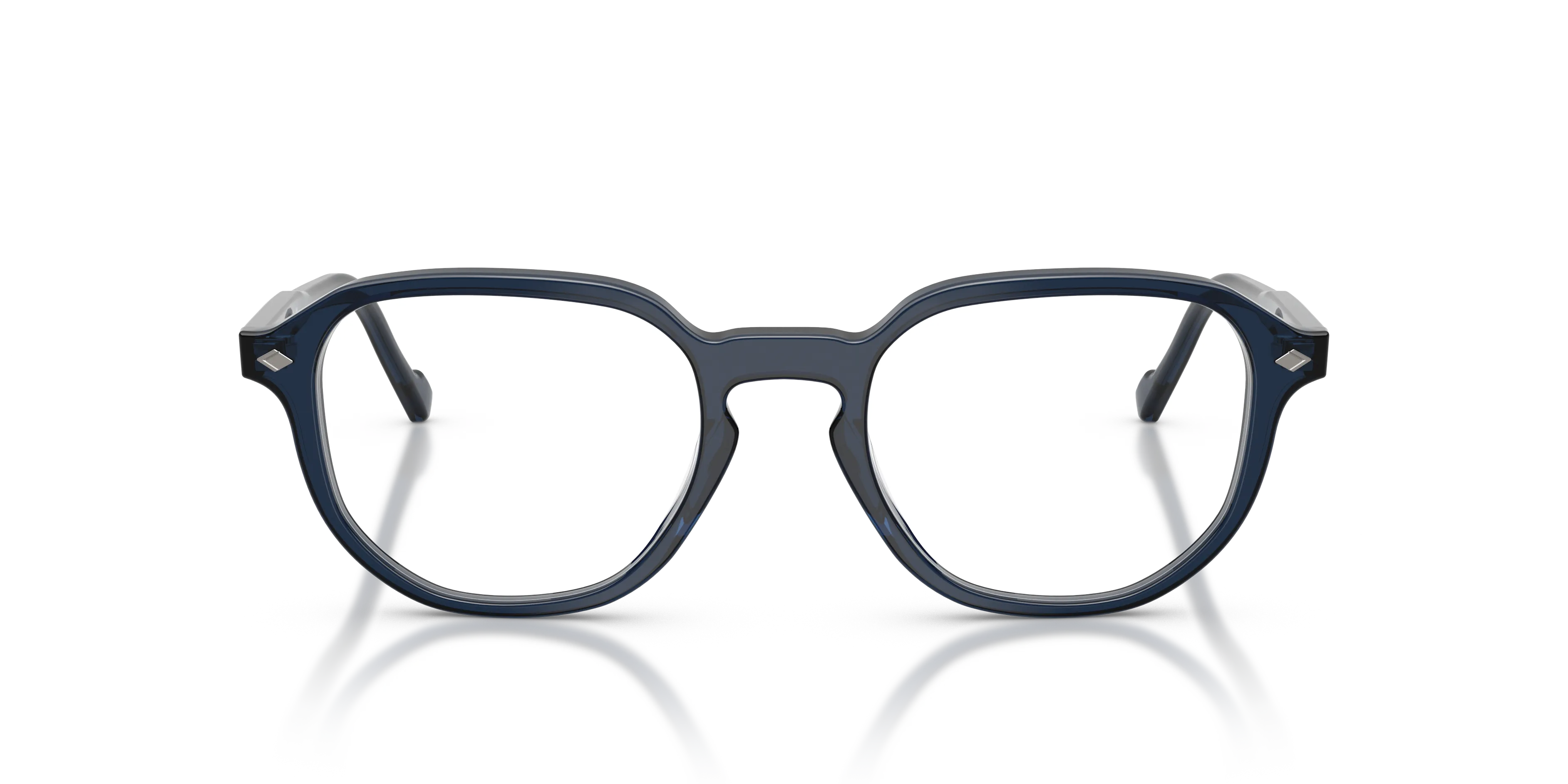 VOGUE EYEWEAR VO5708 3143 Montature da vista Acetato Blu Trasparente Geometrica Normale - immagine 3