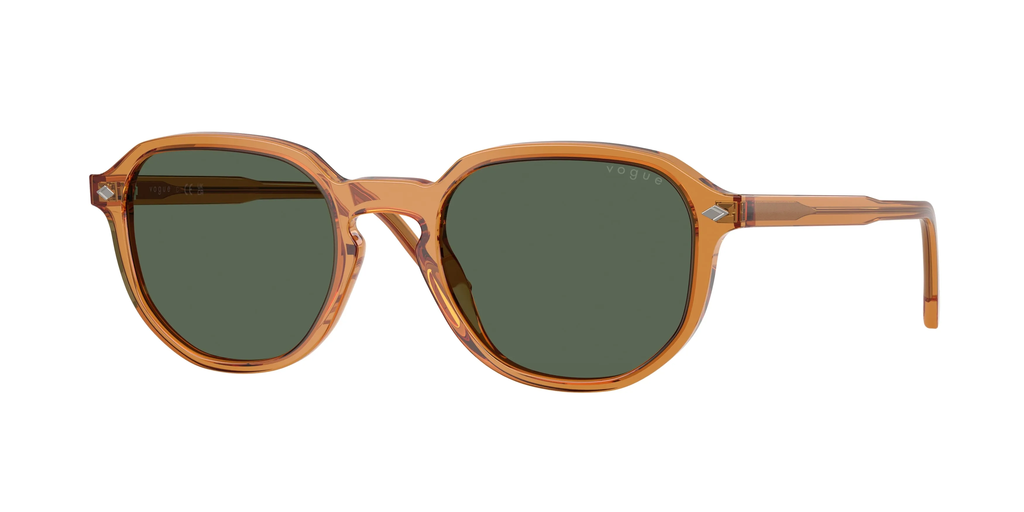 VOGUE EYEWEAR VO5707S 333471 Occhiali da sole Acetato Giallo Verde Geometrica Normale - immagine 1