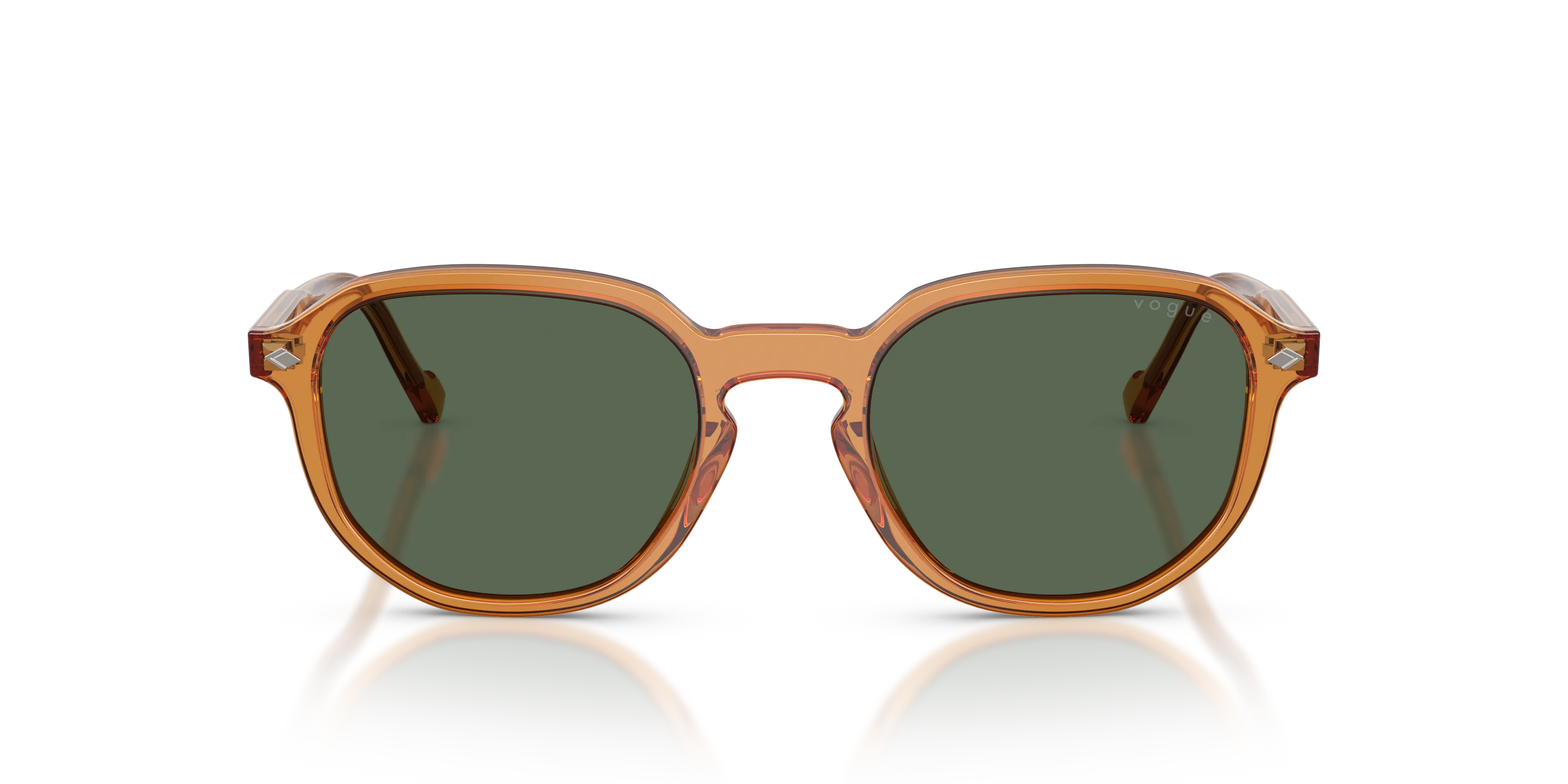 VOGUE EYEWEAR VO5707S 333471 Occhiali da sole Acetato Giallo Verde Geometrica Normale - immagine 3