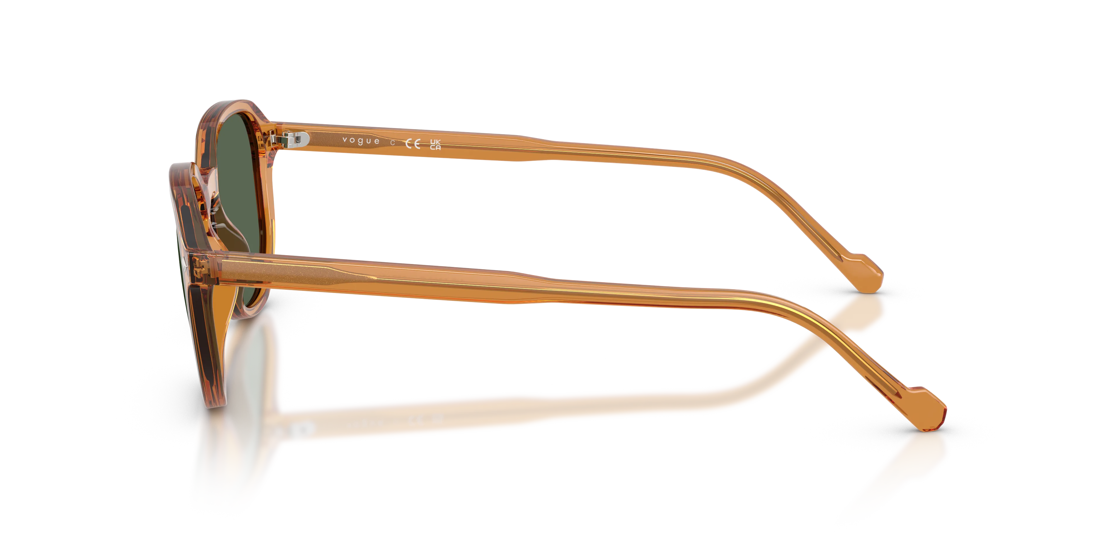 VOGUE EYEWEAR VO5707S 333471 Occhiali da sole Acetato Giallo Verde Geometrica Normale - immagine 4