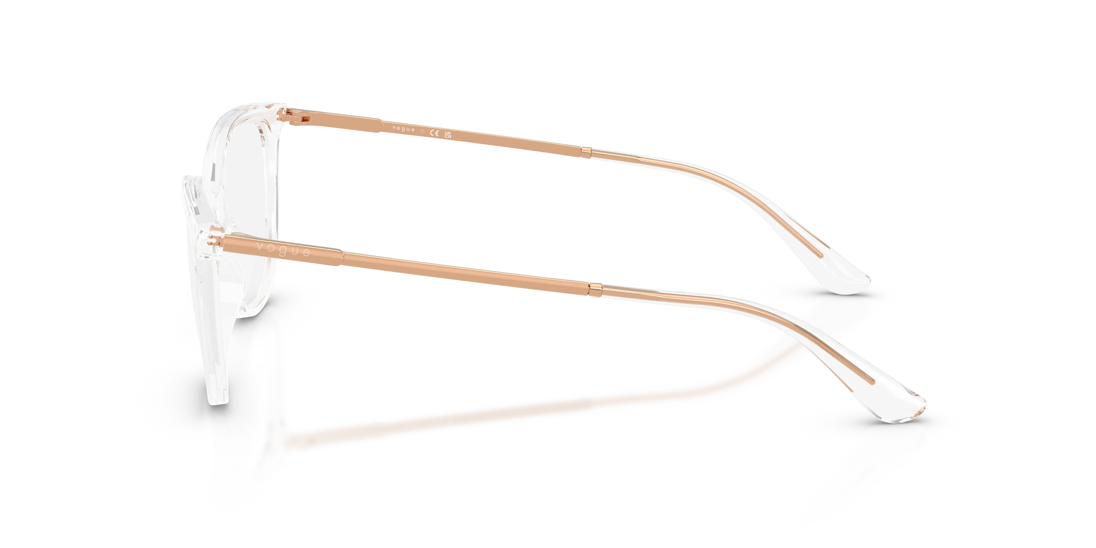 VOGUE EYEWEAR VO5673 W745 Montature da vista Nylon Trasparente Trasparente Rotonda Normale - immagine 4