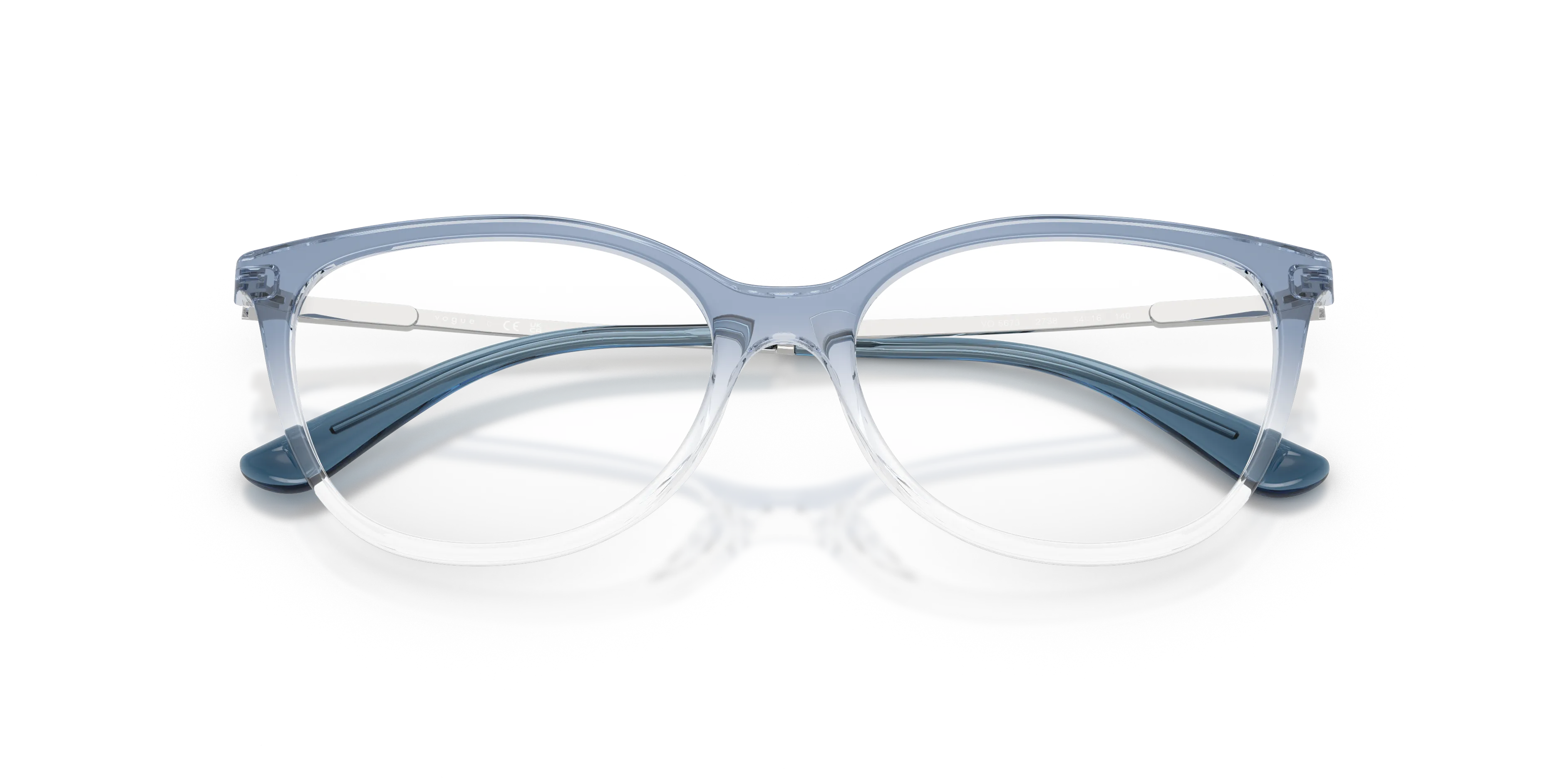 VOGUE EYEWEAR VO5673 2738 Montature da vista Nylon Blu Trasparente Rotonda Normale - immagine 2