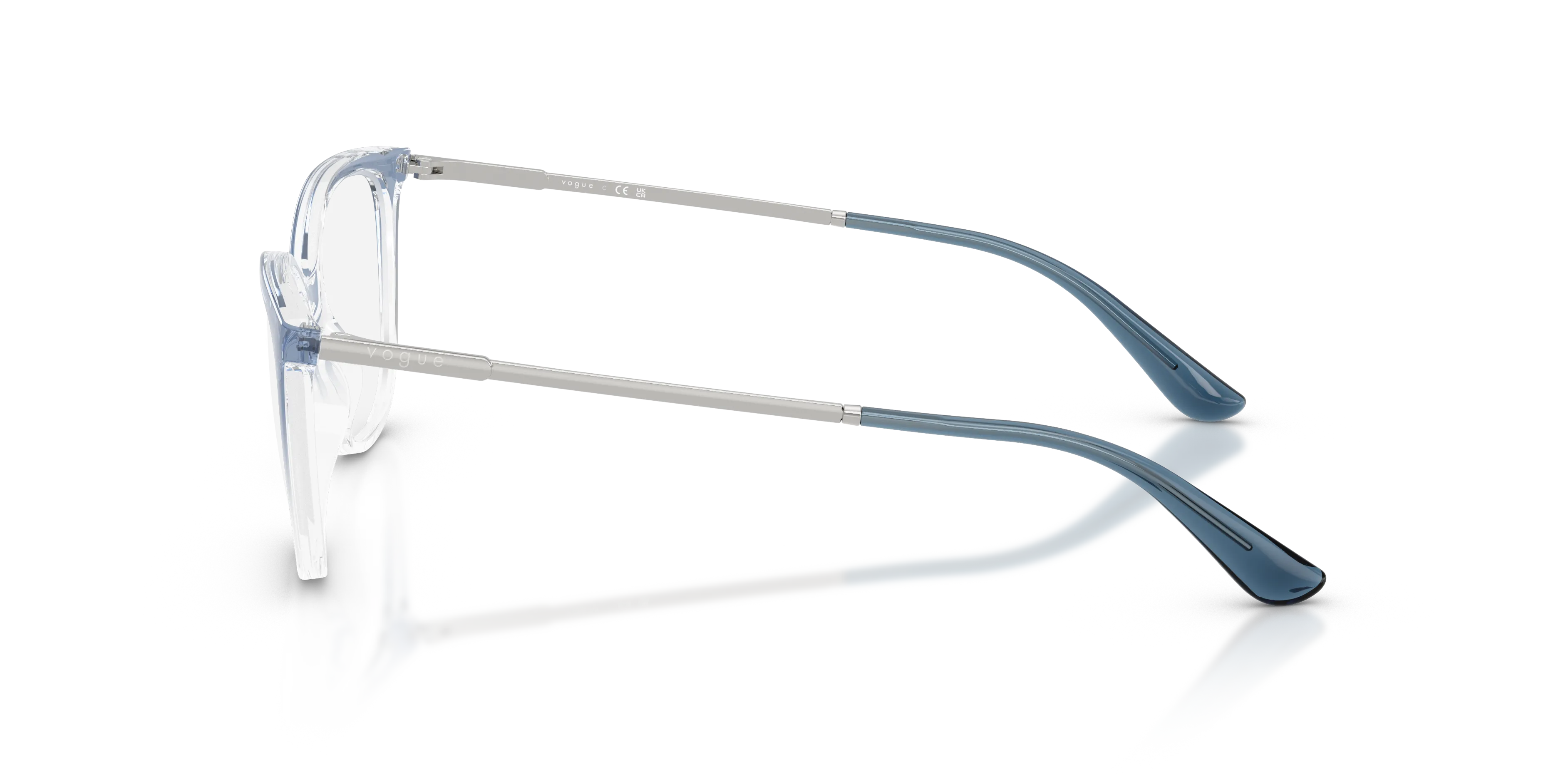 VOGUE EYEWEAR VO5673 2738 Montature da vista Nylon Blu Trasparente Rotonda Normale - immagine 4
