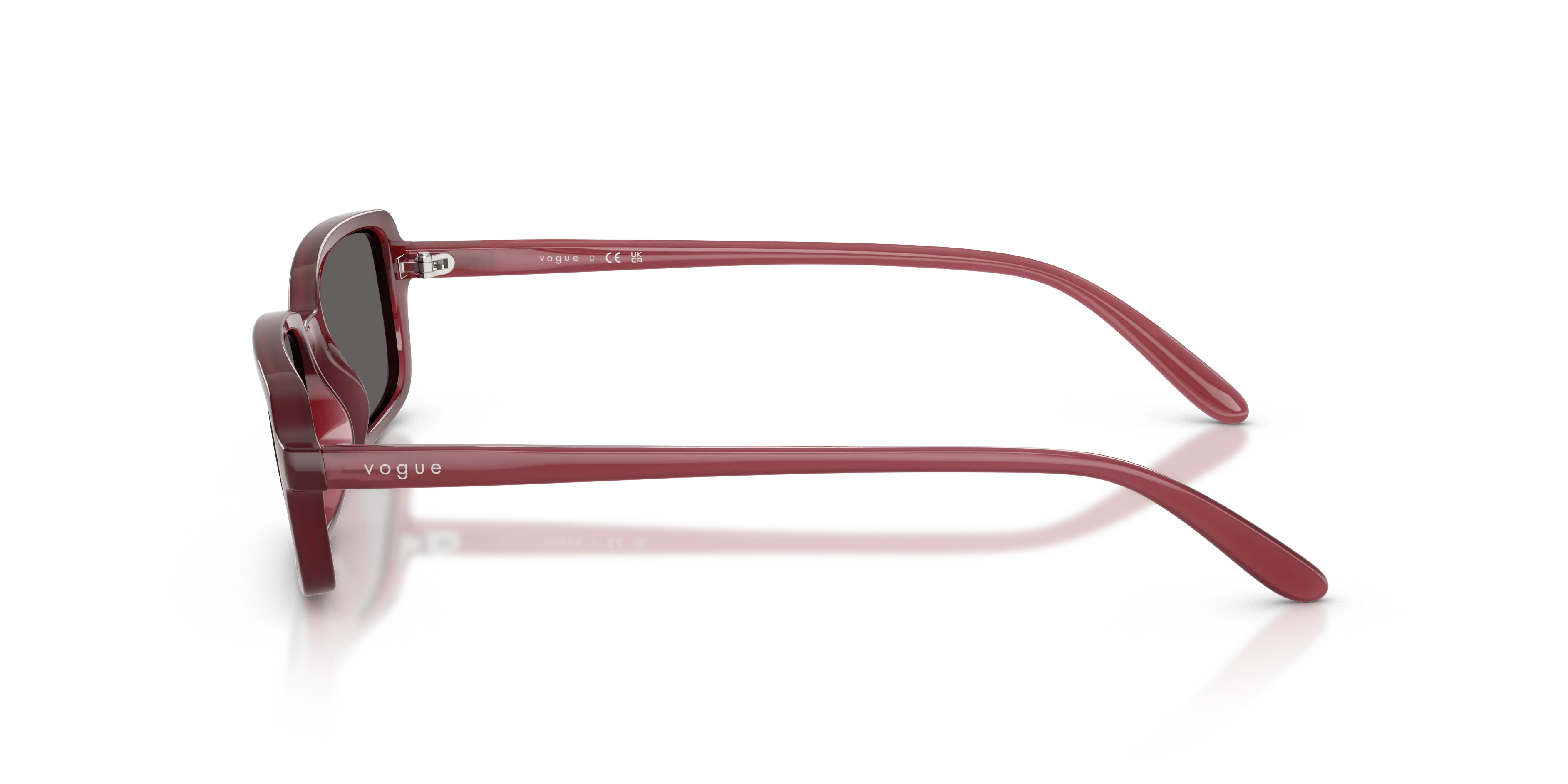 VOGUE EYEWEAR VO5666S 325587 Occhiali da sole Nylon Rosso Grigio Pillow Normale - immagine 4