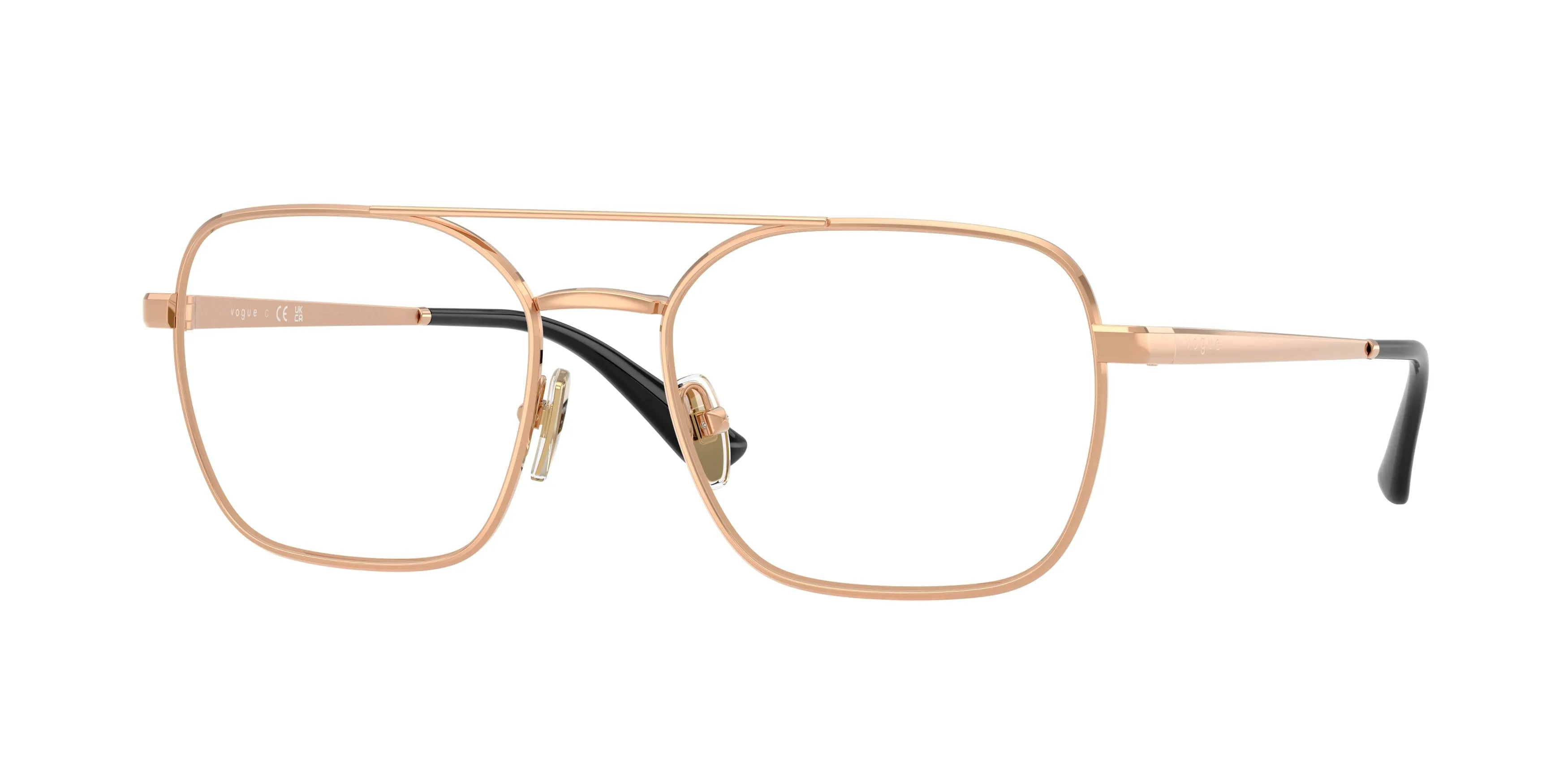 VOGUE EYEWEAR VO4372 5152 Montature da vista Metallo Oro Trasparente Squadrata Normale - immagine 1