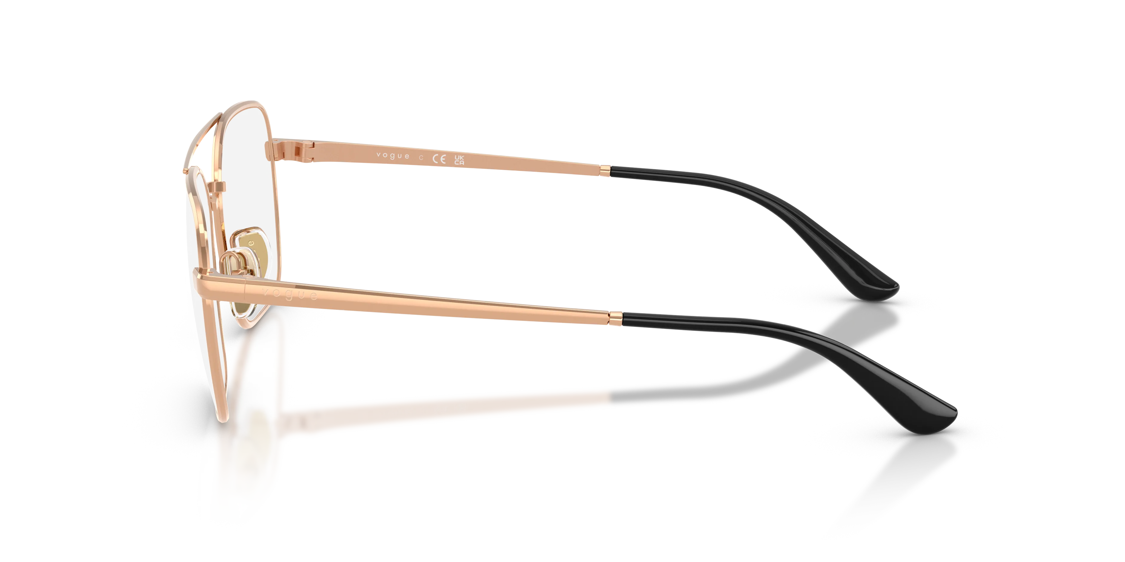 VOGUE EYEWEAR VO4372 5152 Montature da vista Metallo Oro Trasparente Squadrata Normale - immagine 4