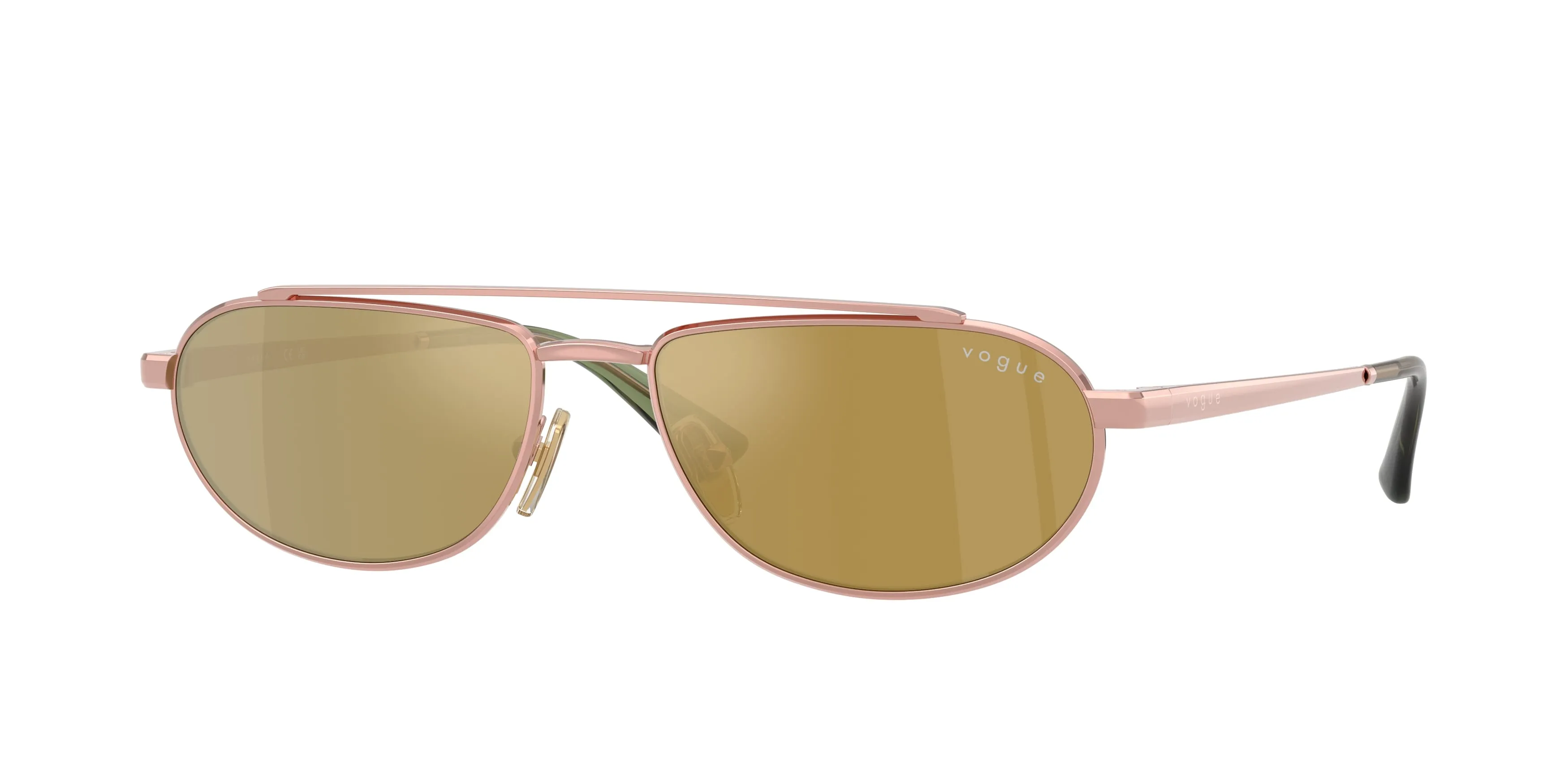 VOGUE EYEWEAR VO4371S 52167I Occhiali da sole Metallo Rosa Marrone Geometrica Specchiate - immagine 1
