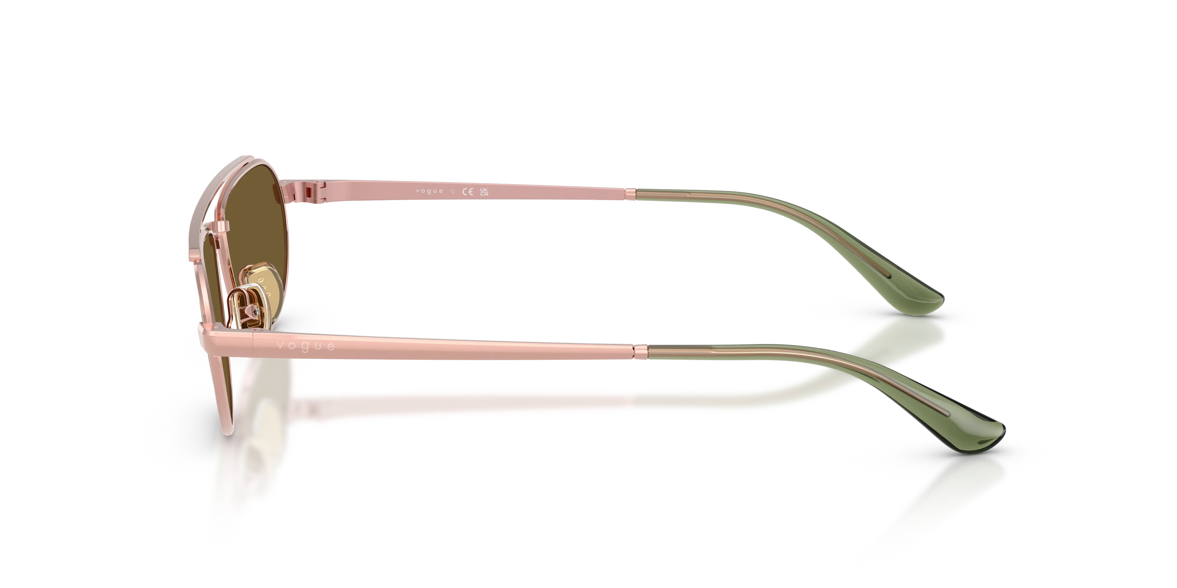 VOGUE EYEWEAR VO4371S 52167I Occhiali da sole Metallo Rosa Marrone Geometrica Specchiate - immagine 4
