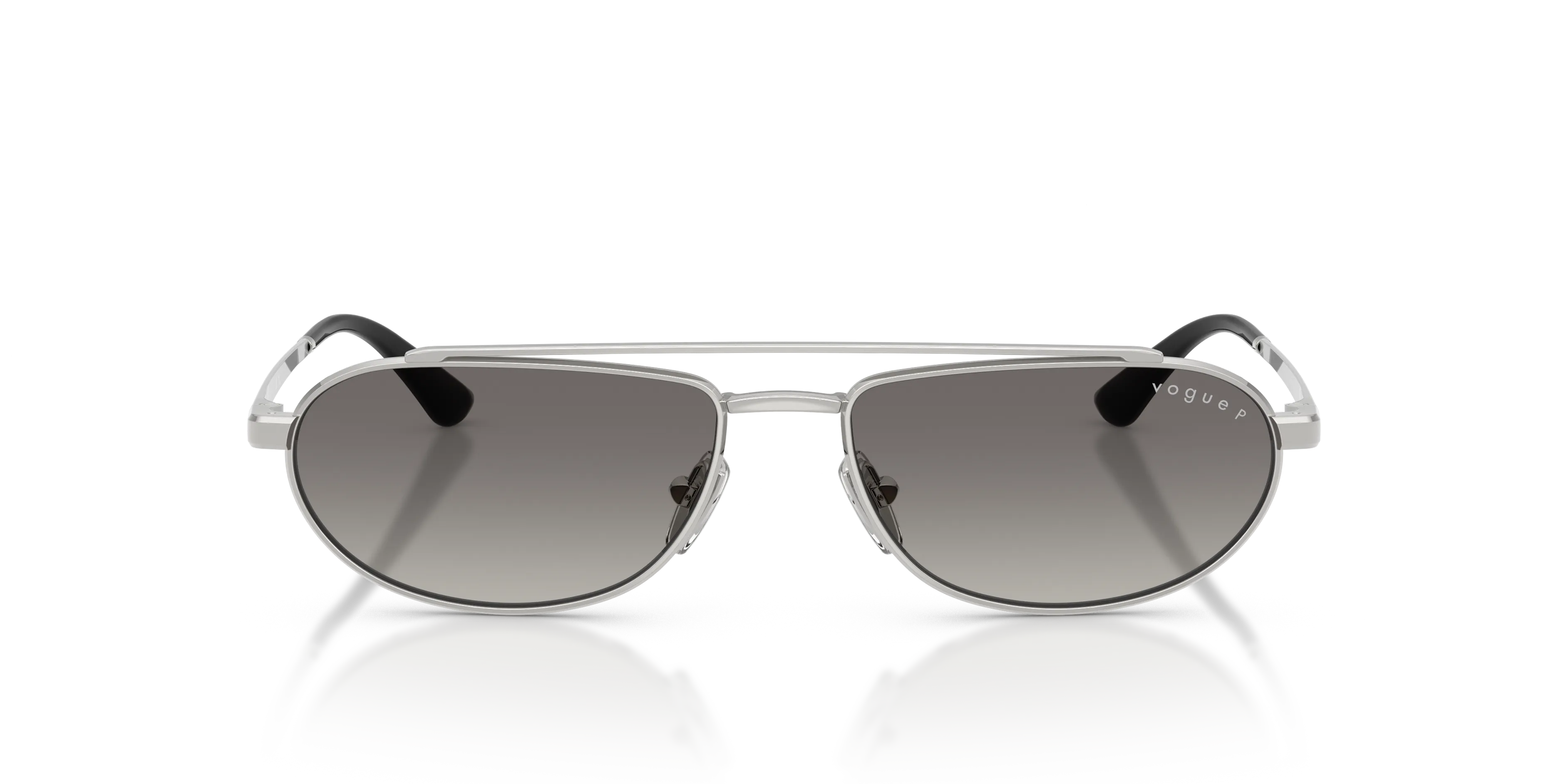 VOGUE EYEWEAR VO4371S 323/T3 Occhiali da sole Metallo Argento Grigio Geometrica Polarizzata Sfumato - immagine 3