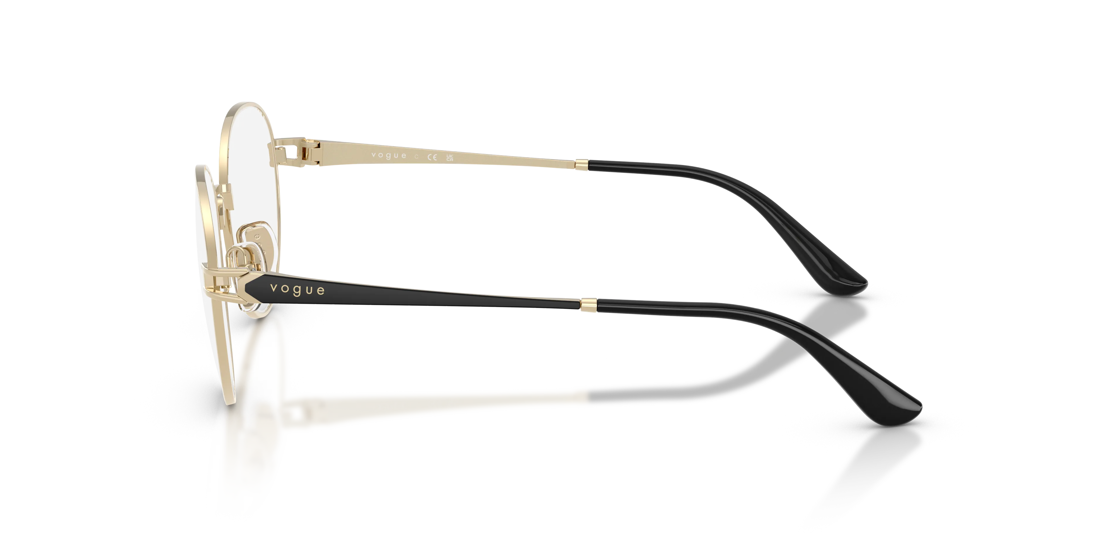 VOGUE EYEWEAR VO4370 848 Montature da vista Metallo Oro Trasparente Pantos Normale - immagine 4