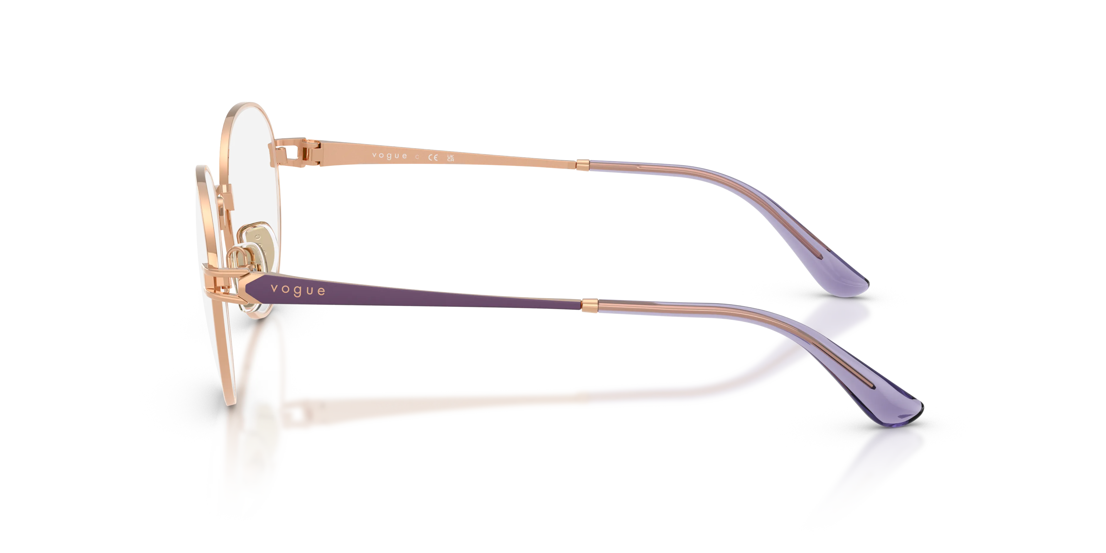 VOGUE EYEWEAR VO4370 5152 Montature da vista Metallo Oro Trasparente Pantos Normale - immagine 4