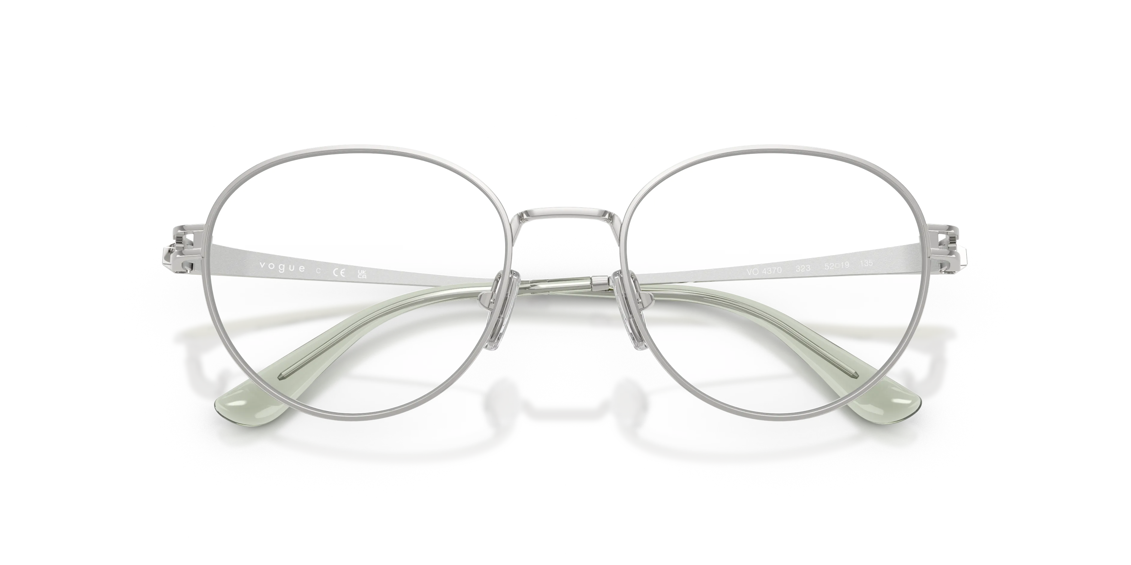 VOGUE EYEWEAR VO4370 323 Montature da vista Metallo Argento Trasparente Pantos Normale - immagine 2