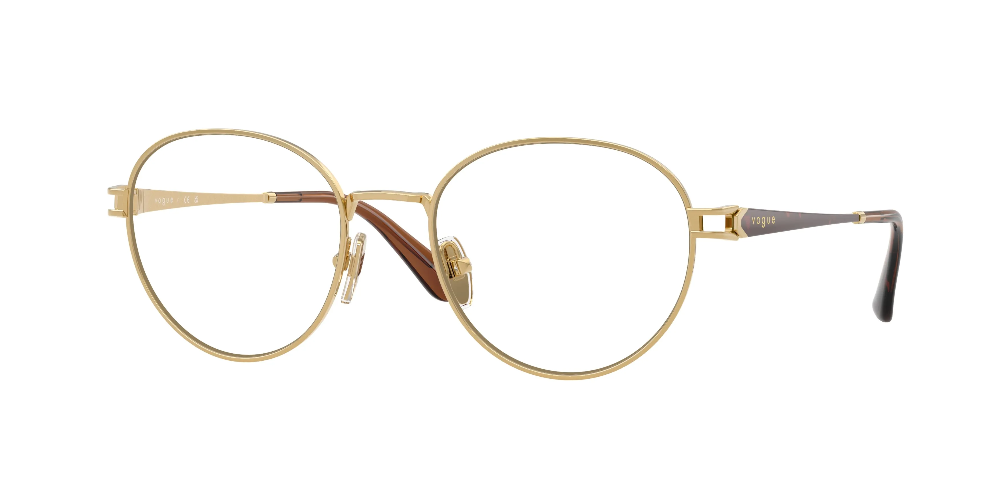 VOGUE EYEWEAR VO4370 280 Montature da vista Metallo Oro Trasparente Pantos Normale - immagine 1