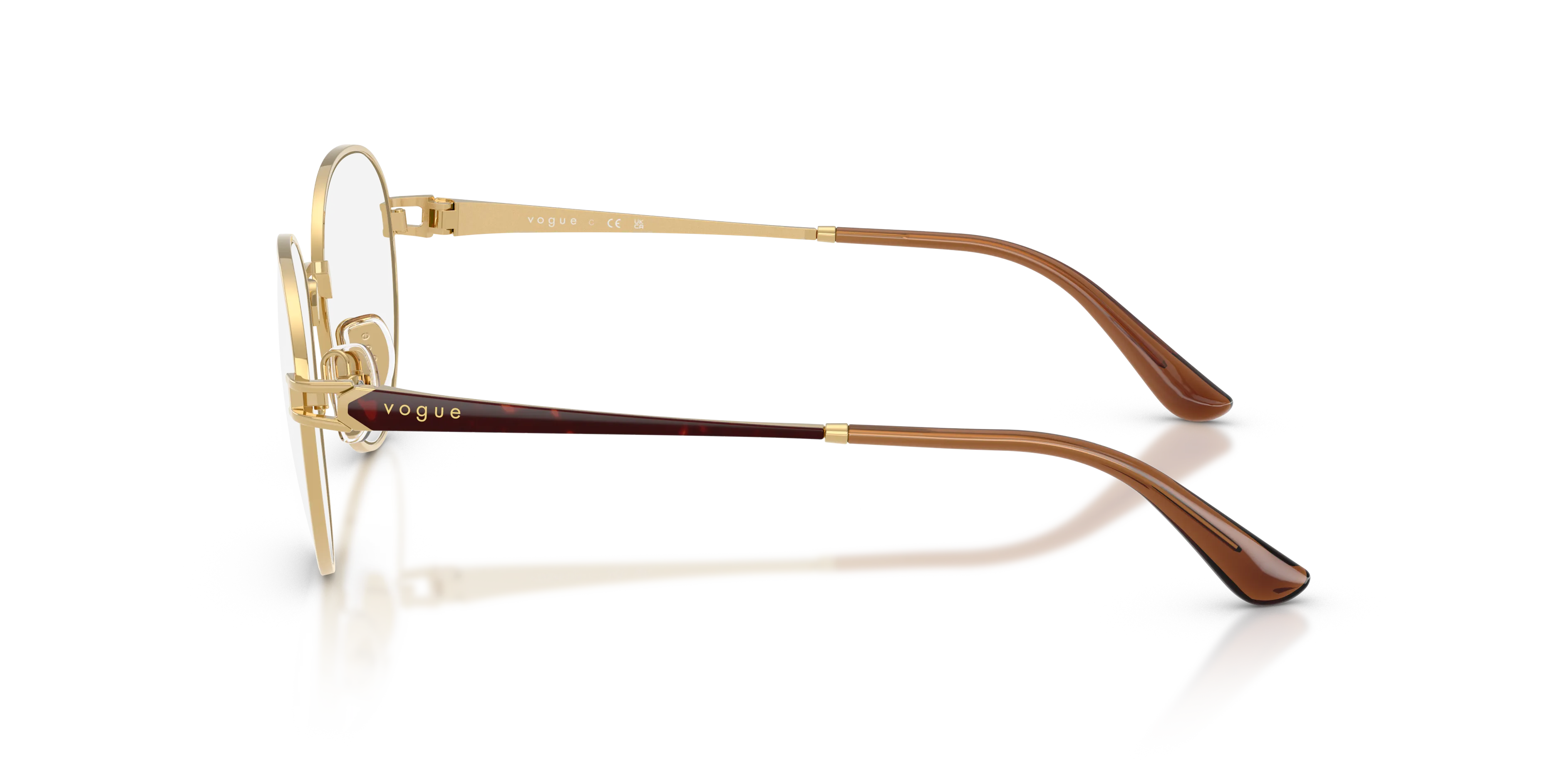 VOGUE EYEWEAR VO4370 280 Montature da vista Metallo Oro Trasparente Pantos Normale - immagine 4