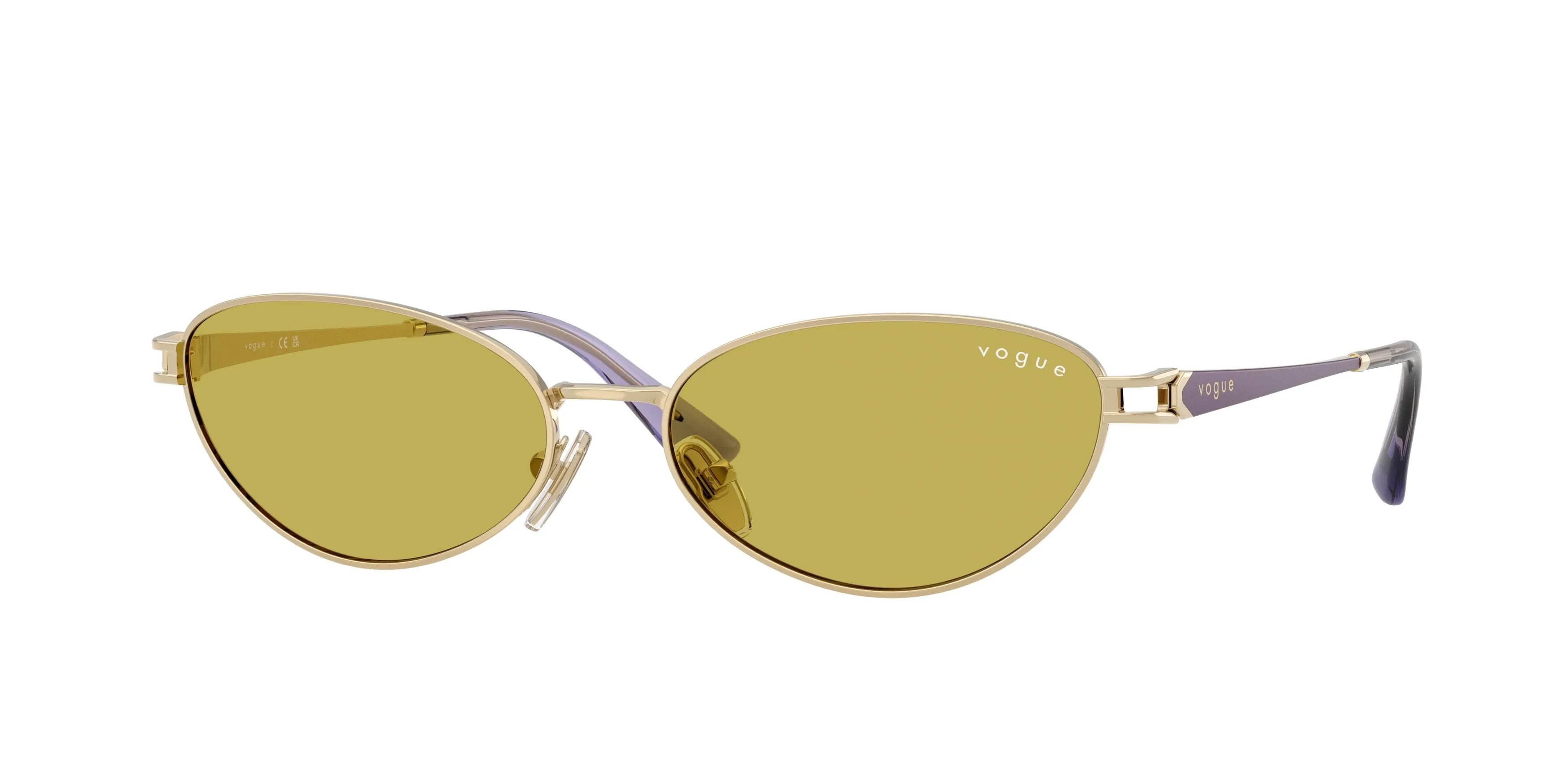 VOGUE EYEWEAR VO4369S 848/82 Occhiali da sole Metallo Oro Verde Rotonda Normale - immagine 1
