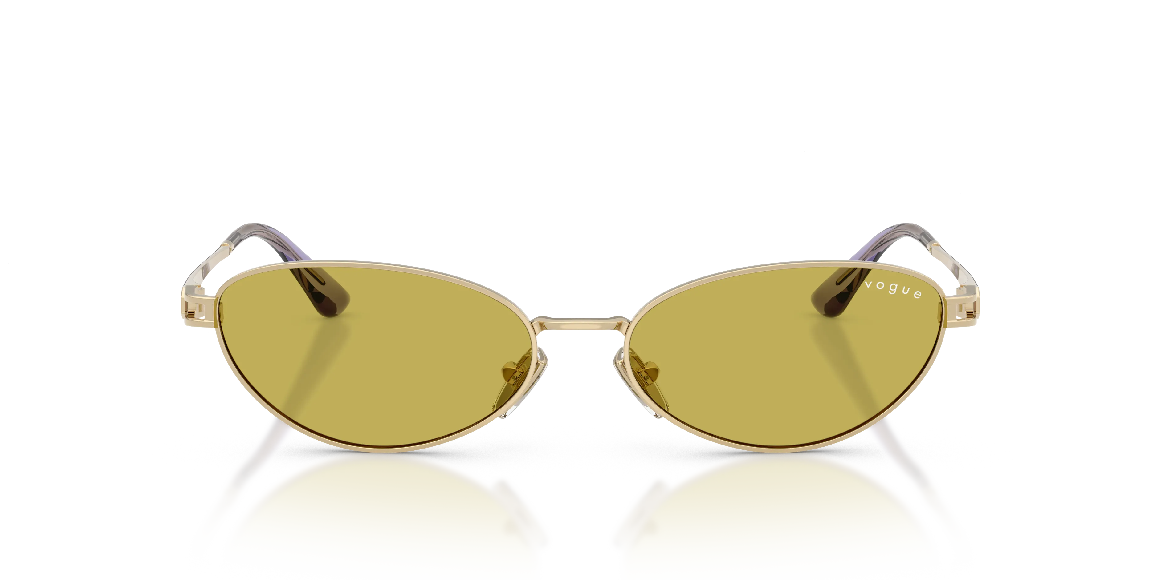 VOGUE EYEWEAR VO4369S 848/82 Occhiali da sole Metallo Oro Verde Rotonda Normale - immagine 3