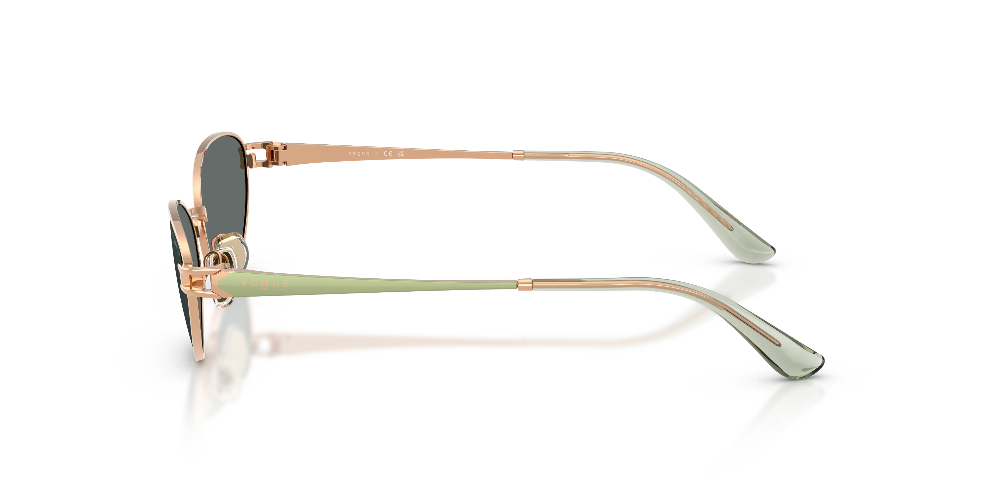 VOGUE EYEWEAR VO4369S 515281 Occhiali da sole Metallo Oro Grigio Rotonda Polarizzata - immagine 4