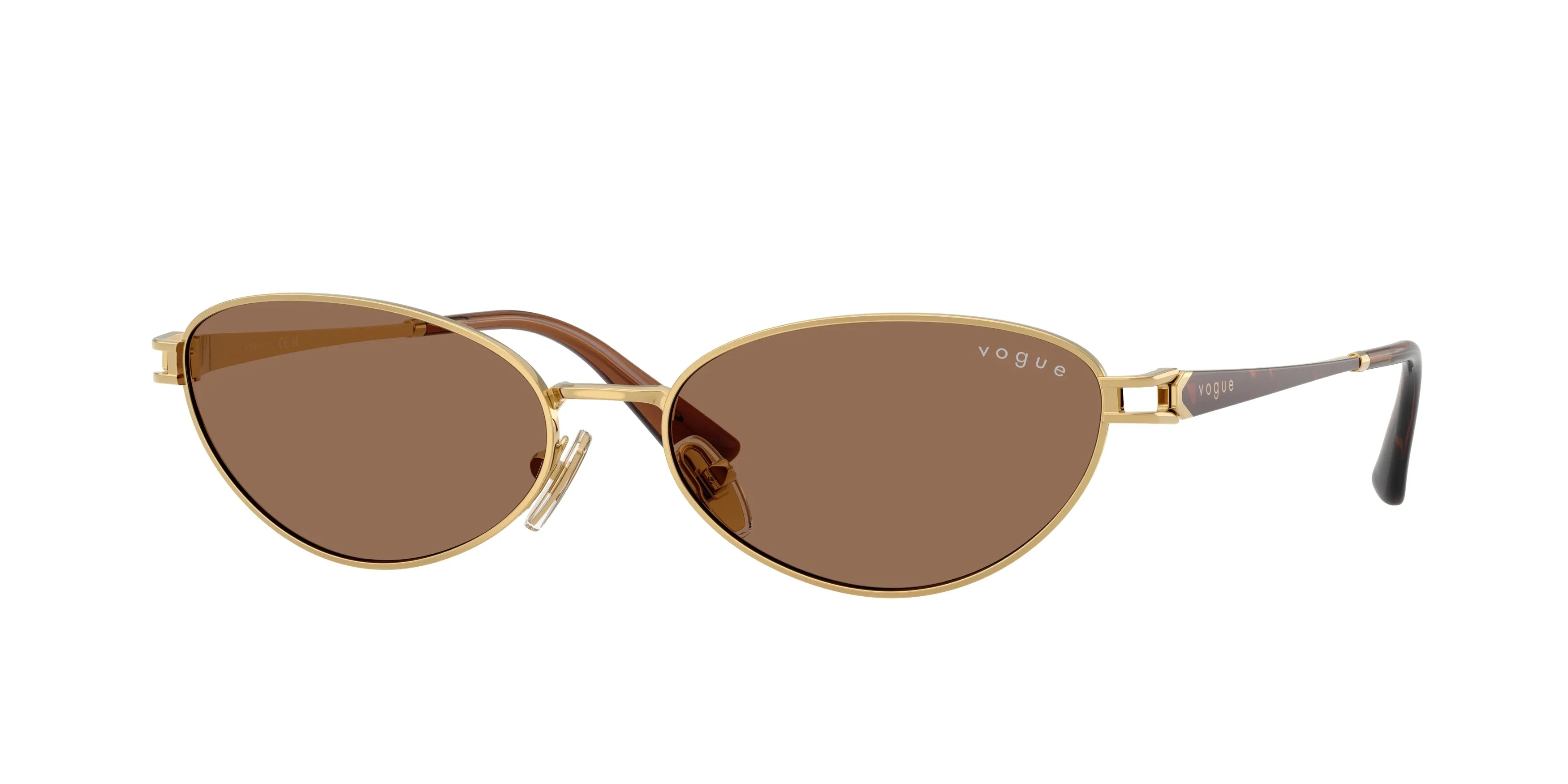 VOGUE EYEWEAR VO4369S 280/73 Occhiali da sole Metallo Oro Marrone Rotonda Normale - immagine 1