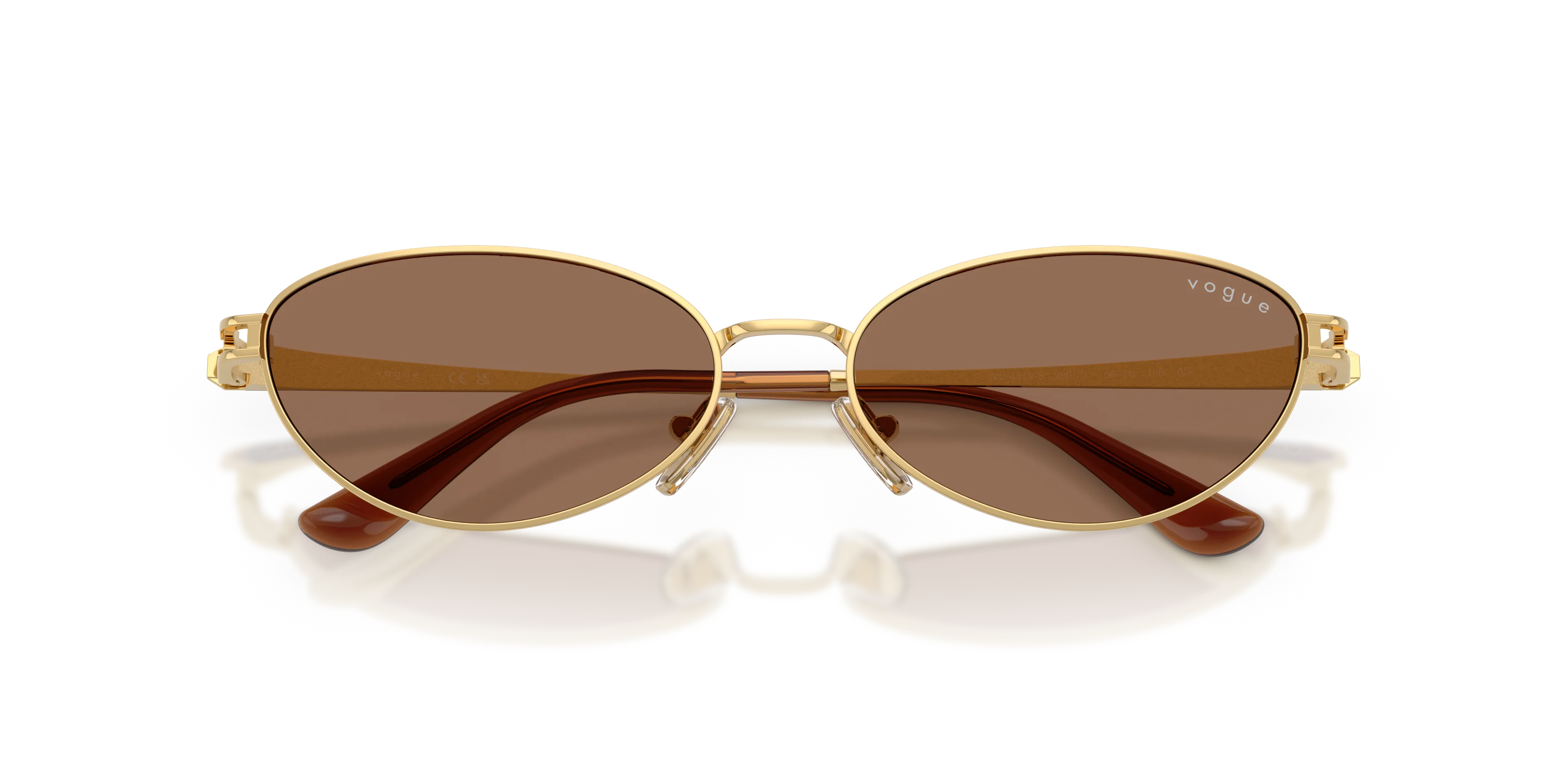 VOGUE EYEWEAR VO4369S 280/73 Occhiali da sole Metallo Oro Marrone Rotonda Normale - immagine 2