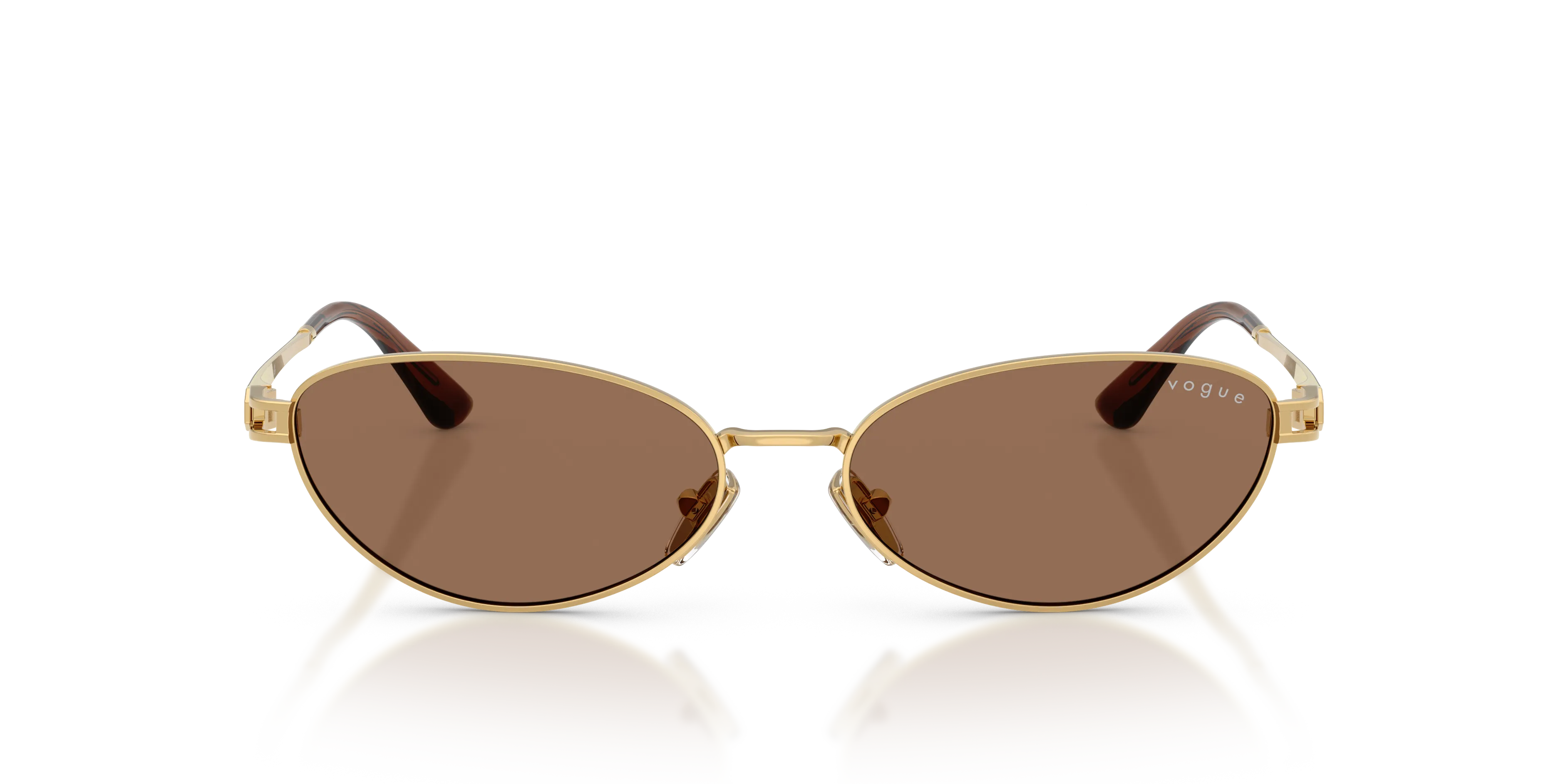 VOGUE EYEWEAR VO4369S 280/73 Occhiali da sole Metallo Oro Marrone Rotonda Normale - immagine 3