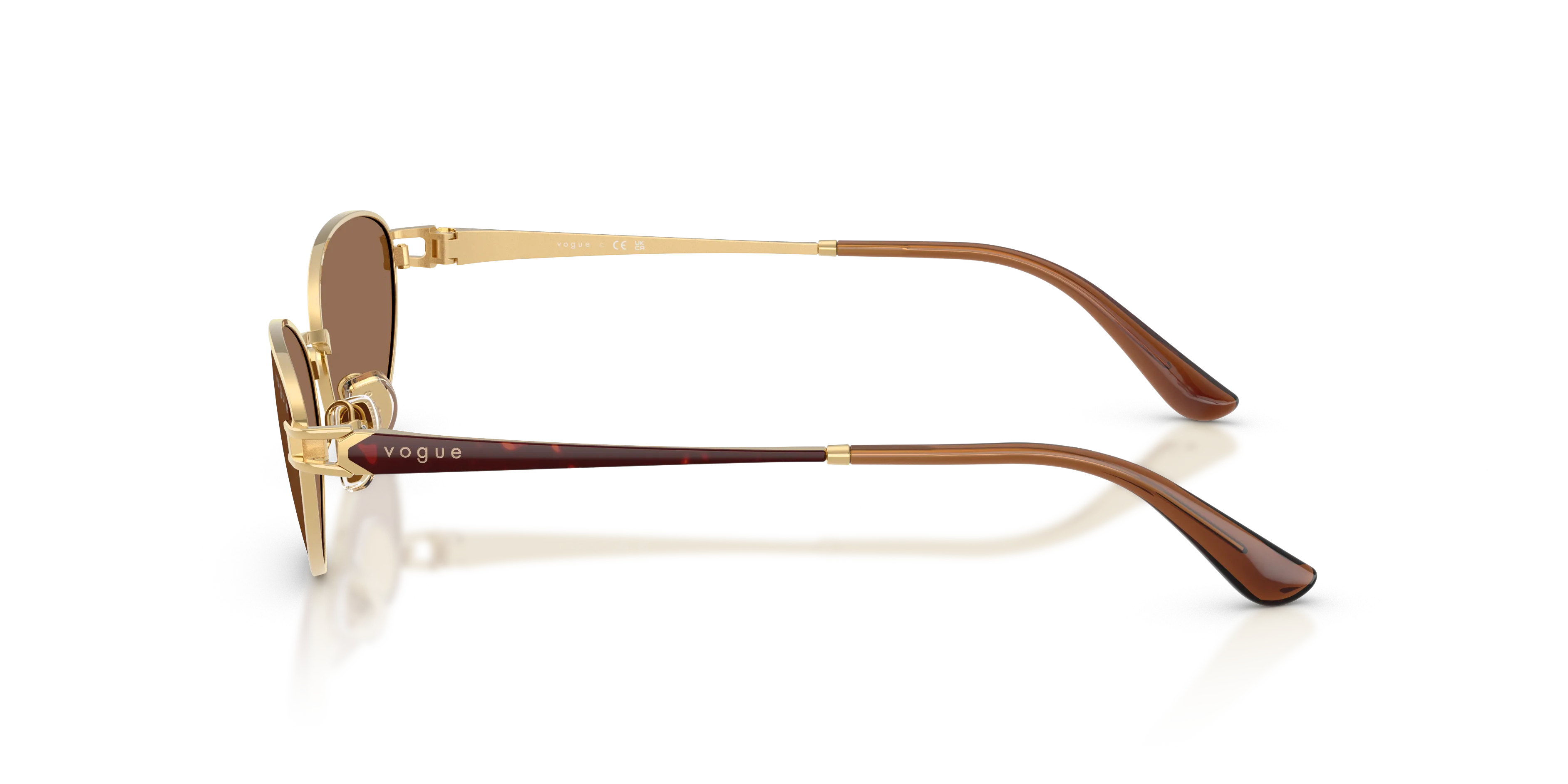 VOGUE EYEWEAR VO4369S 280/73 Occhiali da sole Metallo Oro Marrone Rotonda Normale - immagine 4